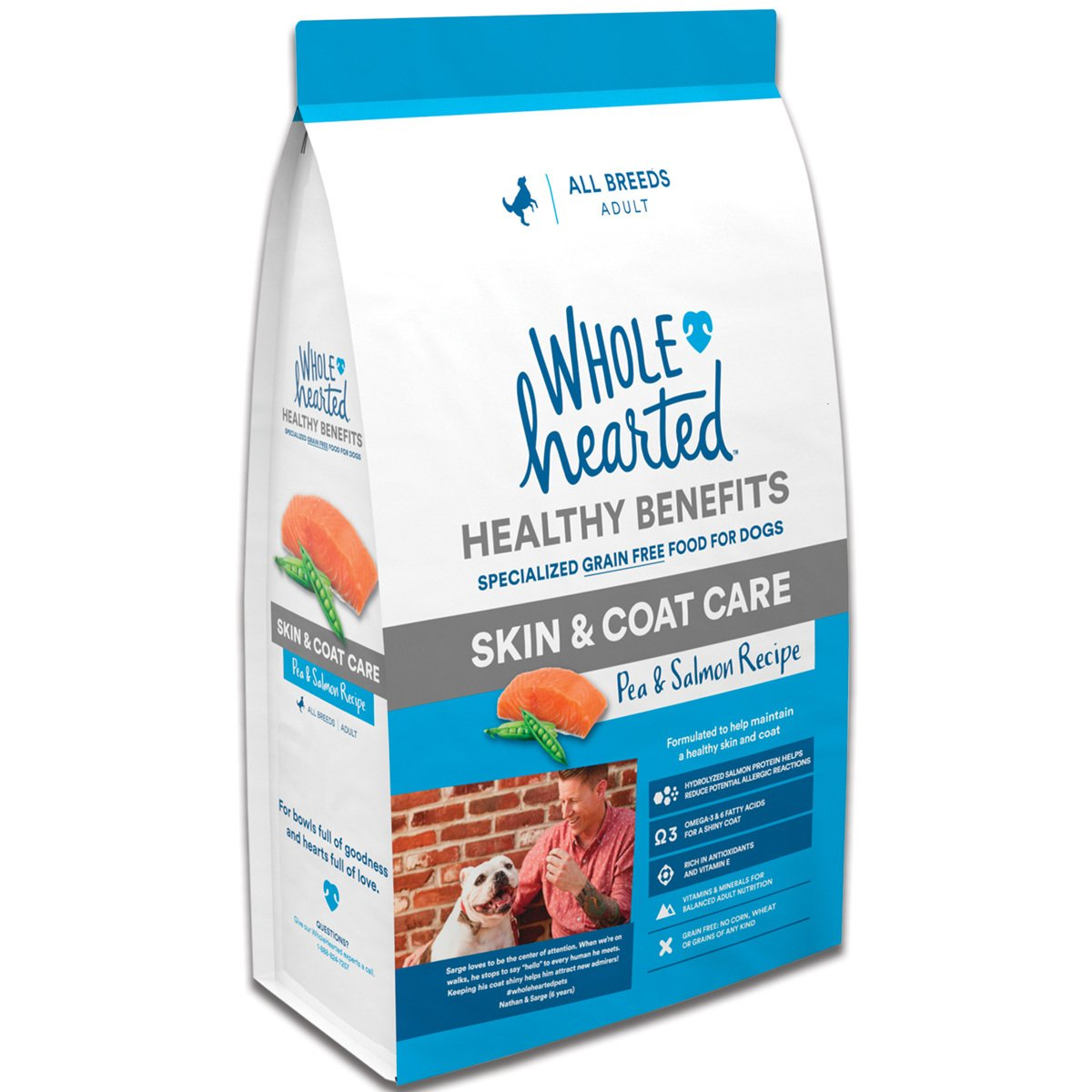 Alimento Natural para Perro adulto Receta Salmon y Chícharo 11.3 kg 
