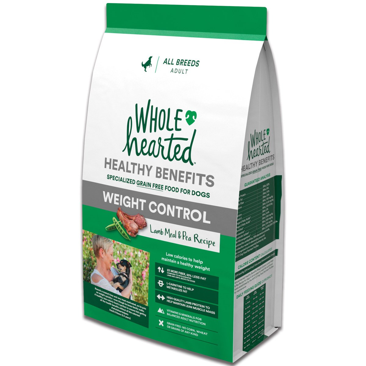 Alimento natural para perro adulto control de peso receta cordero y chicharo 11.4 kg - PC-WH125344