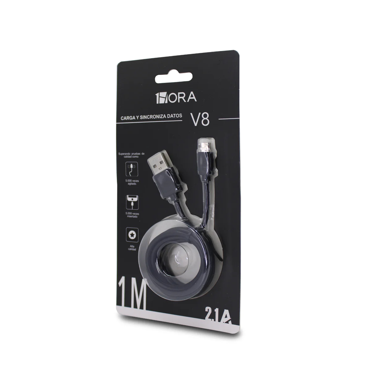 Cable Usb-a A Micro-usb 1hora Carga Rápida 1 Metro