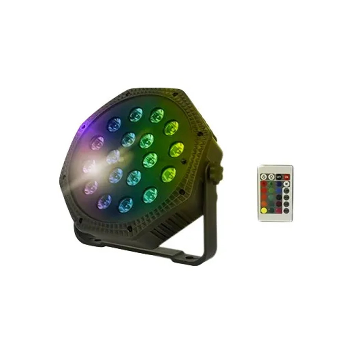Reflector Mini Rgb Mini lampara de escenario Reflector De 18 Leds Audio Rítmico Rgb Multicolor