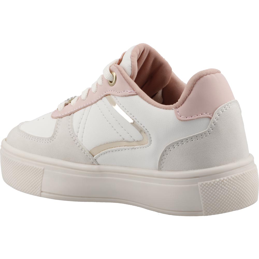 Tenis Niña TRAX 810 Latte/Rosa Tenis Niña Casual Urbano Talla 18 a 21.5 M