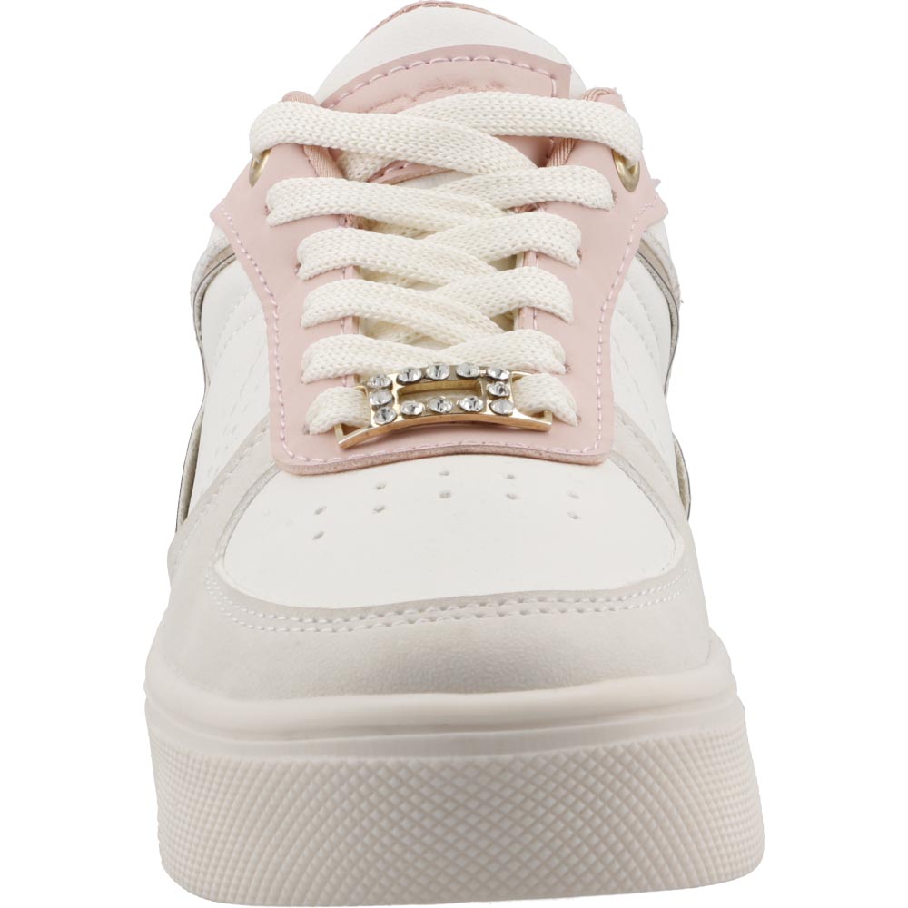 Tenis Niña TRAX 810 Latte/Rosa Tenis Niña Casual Urbano Talla 18 a 21.5 M