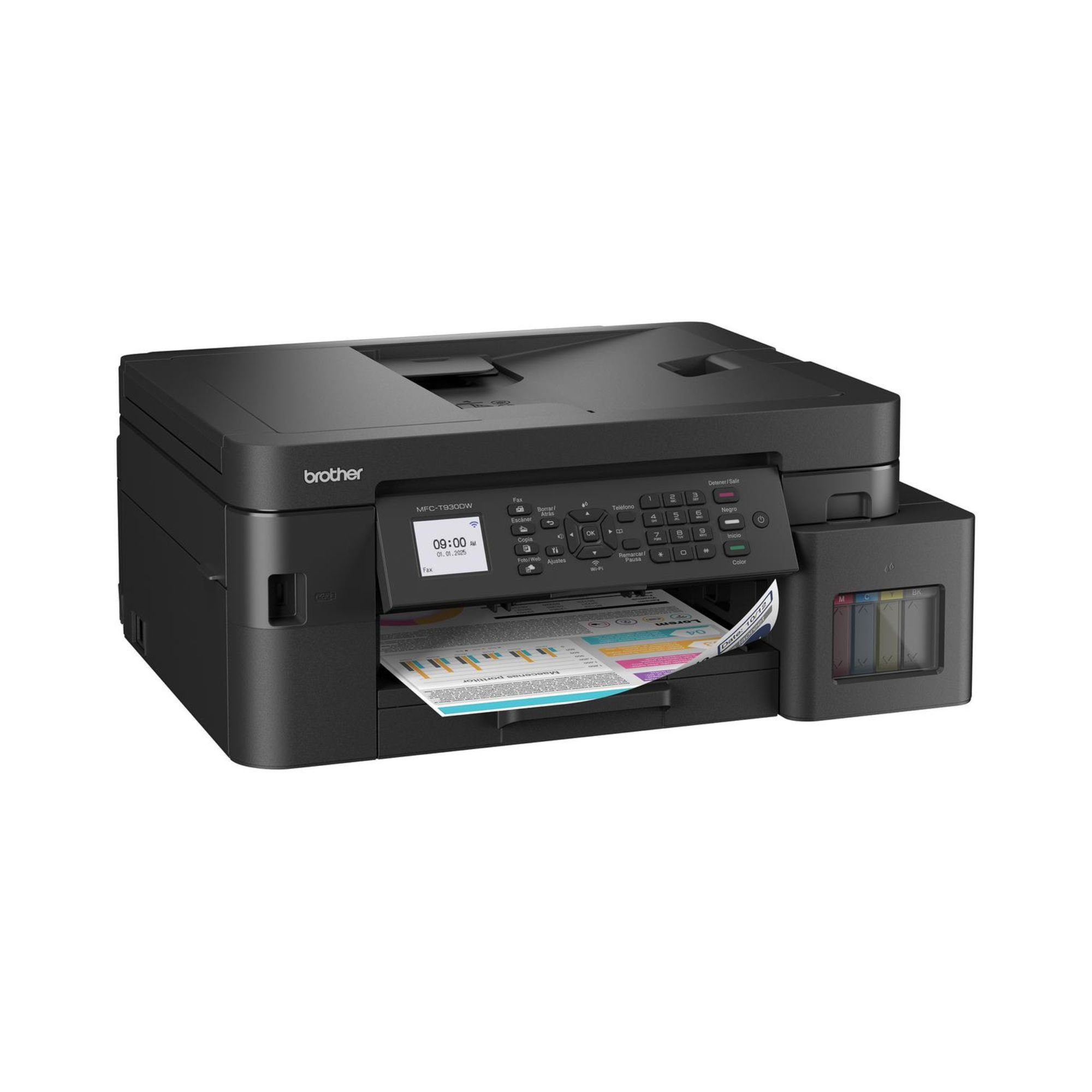 Impresora Multifuncional Brother InkBenefit Tank MFC-T930DW, Sistema de Tinta Continua, USB, Ethernet, Wi-Fi, Dúplex