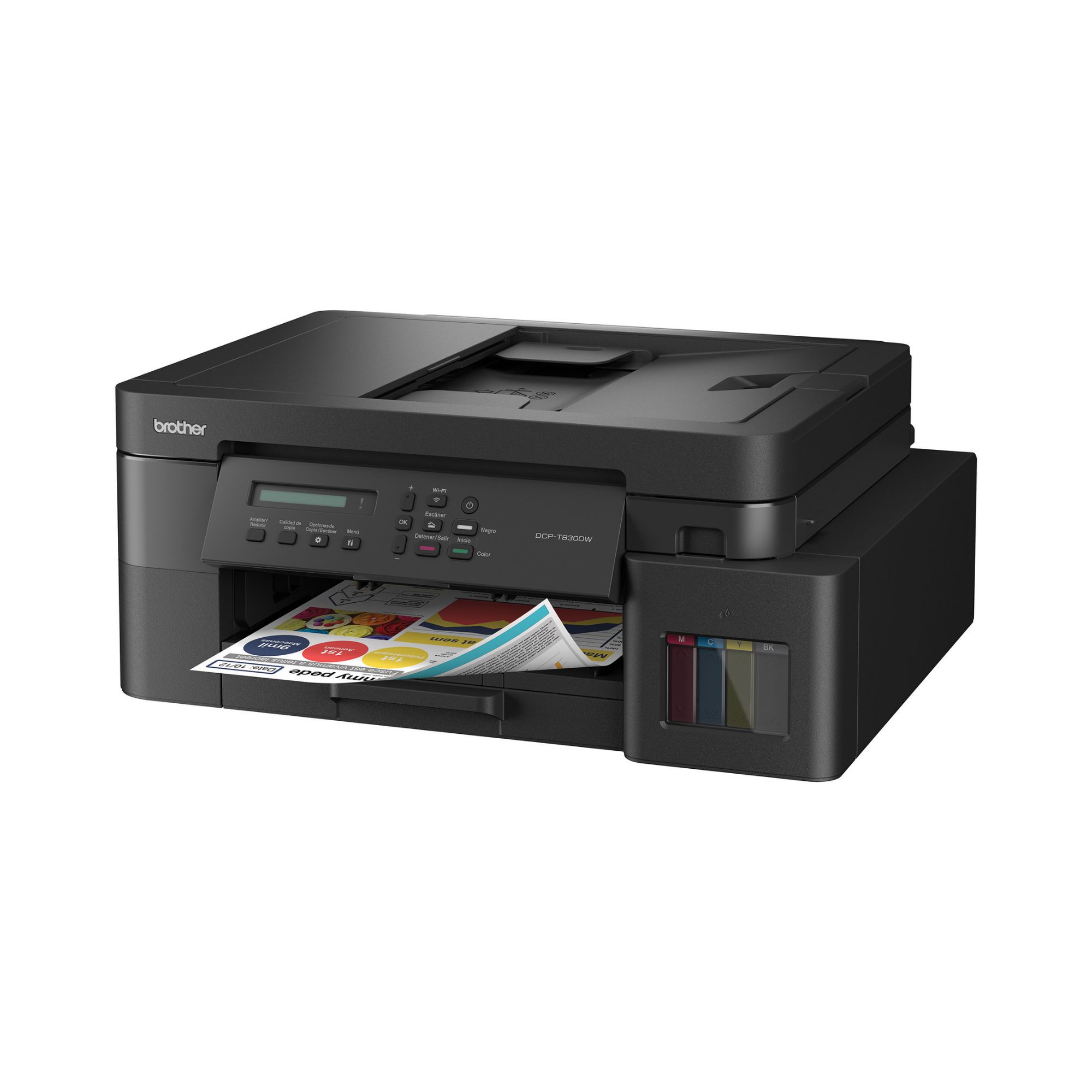 Impresora Multifuncional Brother InkBenefit Tank DCP-T830DW, Sistema de Tinta Continua, USB, Ethernet, Wi-Fi, Dúplex