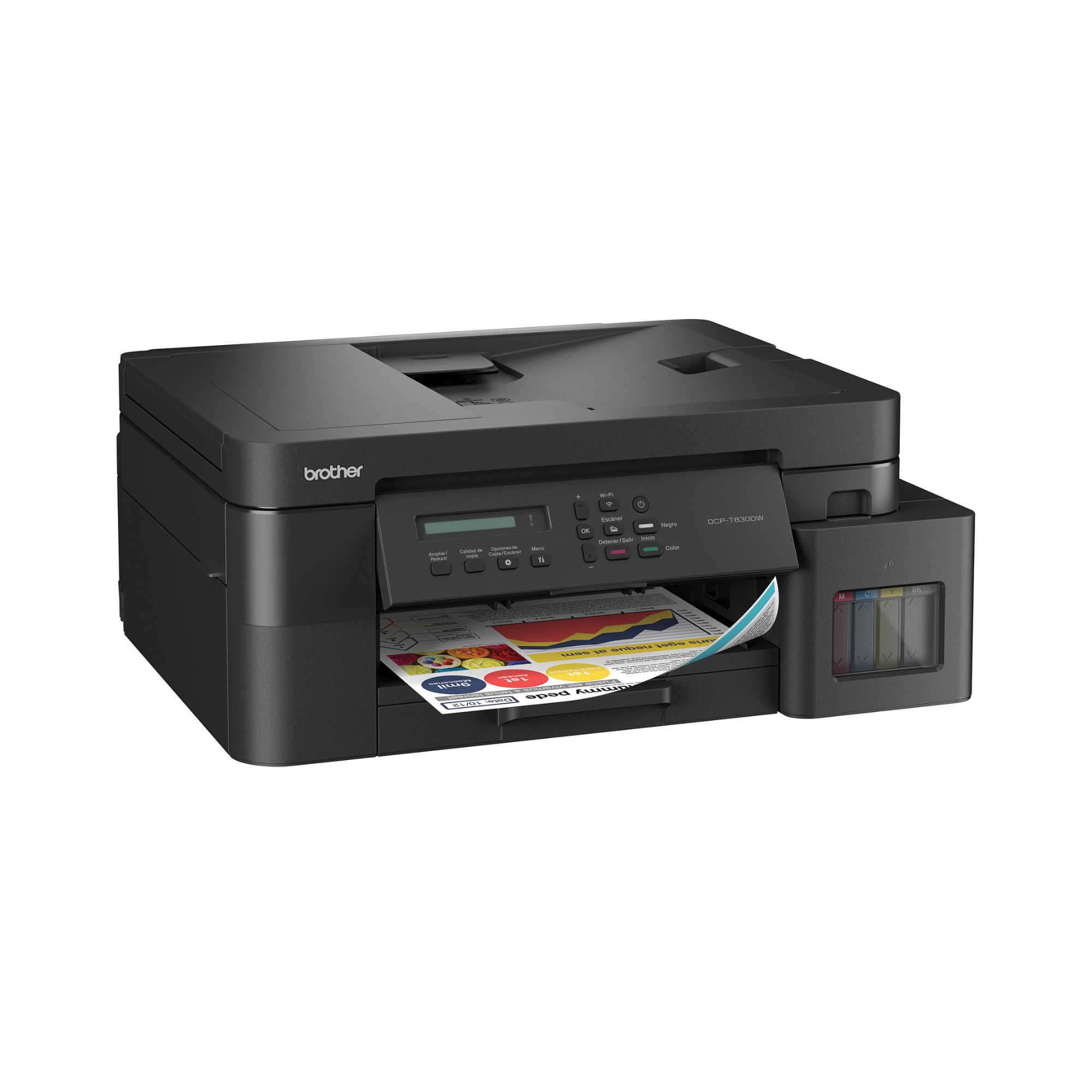 Impresora Multifuncional Brother InkBenefit Tank DCP-T830DW, Sistema de Tinta Continua, USB, Ethernet, Wi-Fi, Dúplex