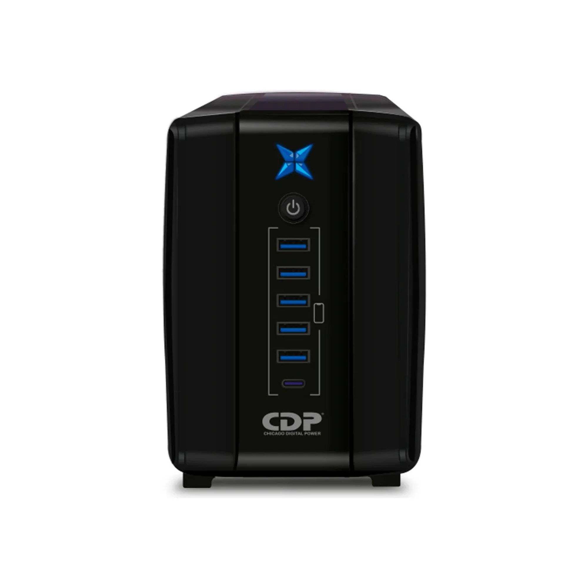 No Break CDP R-UPR758 de 750VA/375W, Interactivo, 8 contactos, Negro