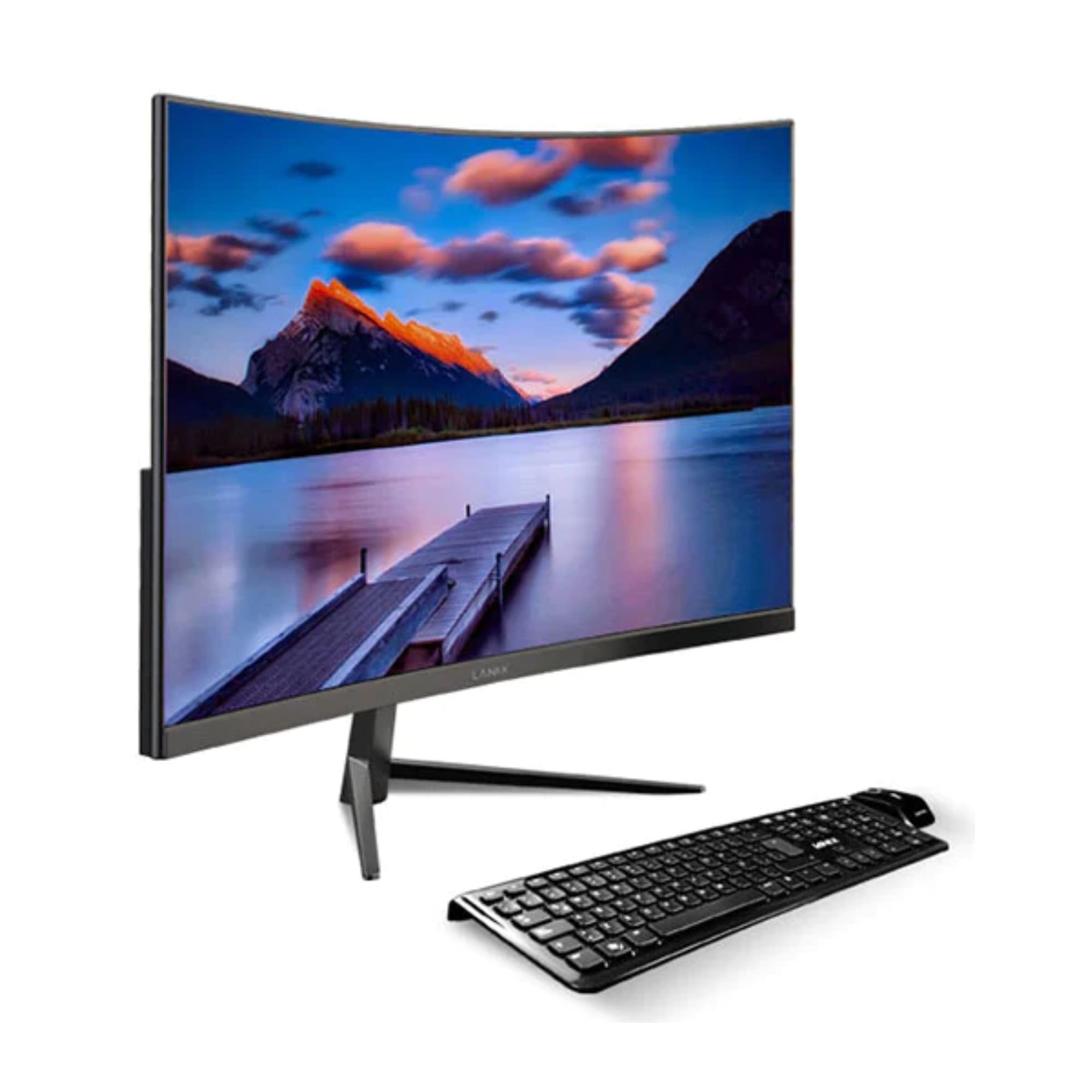 Lanix All in One X240 de 23.8'', Curvo, Intel Core i5-12450H, 8 GB RAM, 512 GB SSD NVMe, Windows 11 Pro, Negro