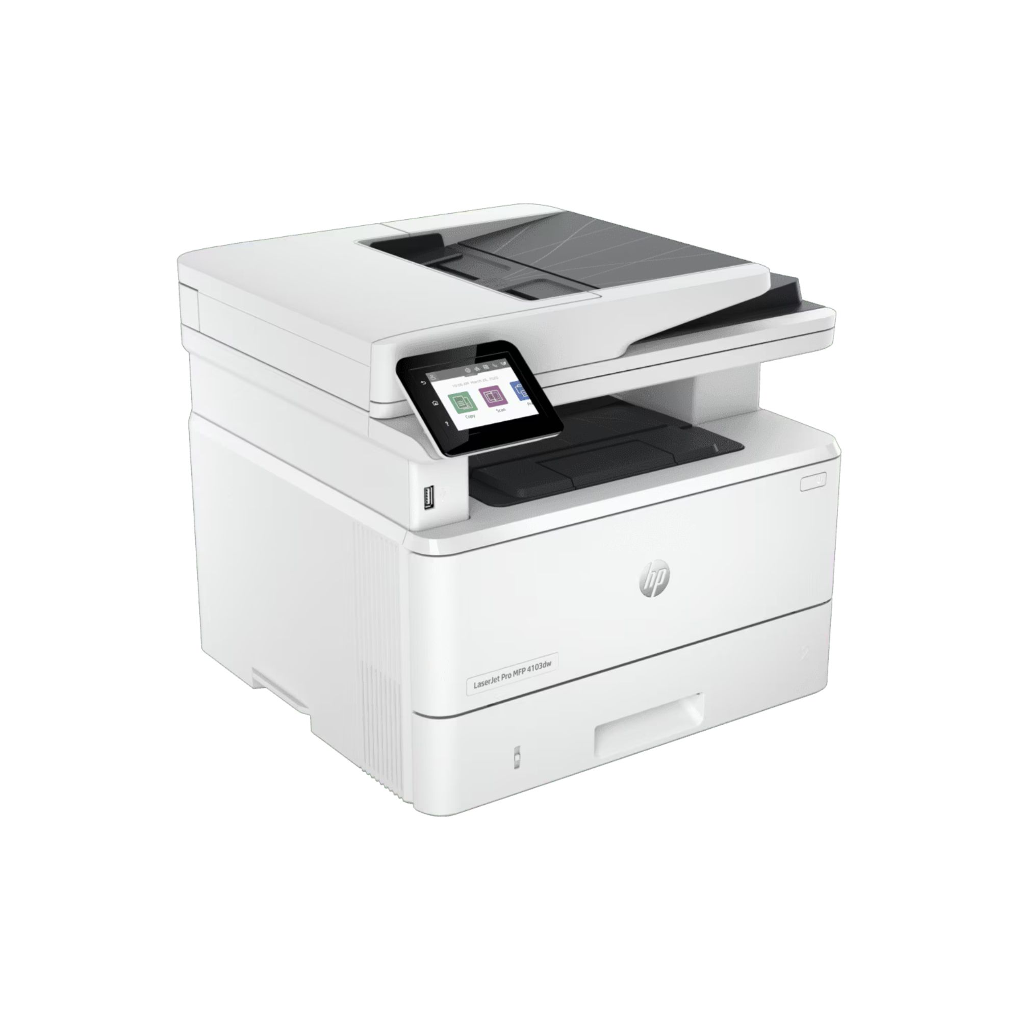 Impresora Multifuncional HP LaserJet Pro MFP 4103dw, Láser, USB, Wi-Fi, Ethernet, 42 ppm Negro
