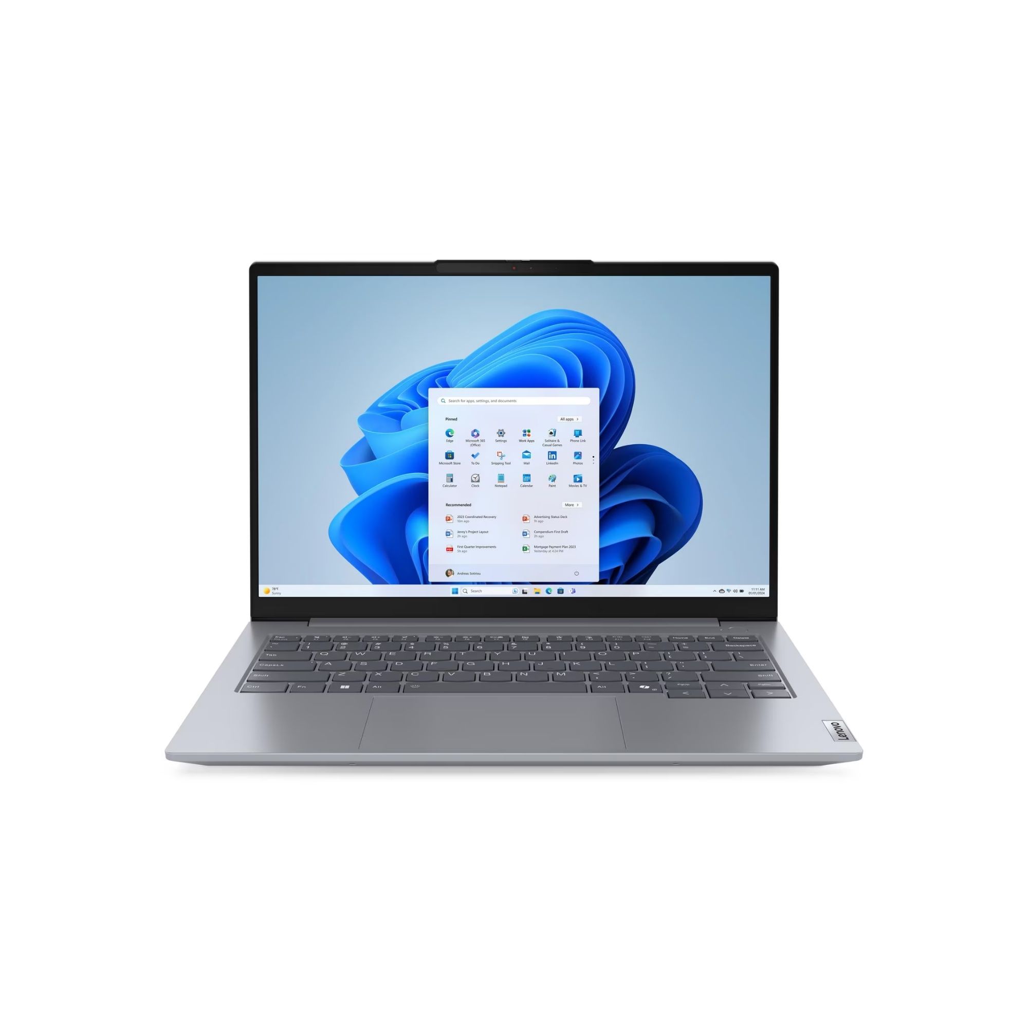 Lenovo ThinkBook 14 G7 IML de 16'', Intel Core Ultra 7 155U, 16 GB RAM DDR5, 1 TB SSD NVMe, Windows 11 Pro, Gris