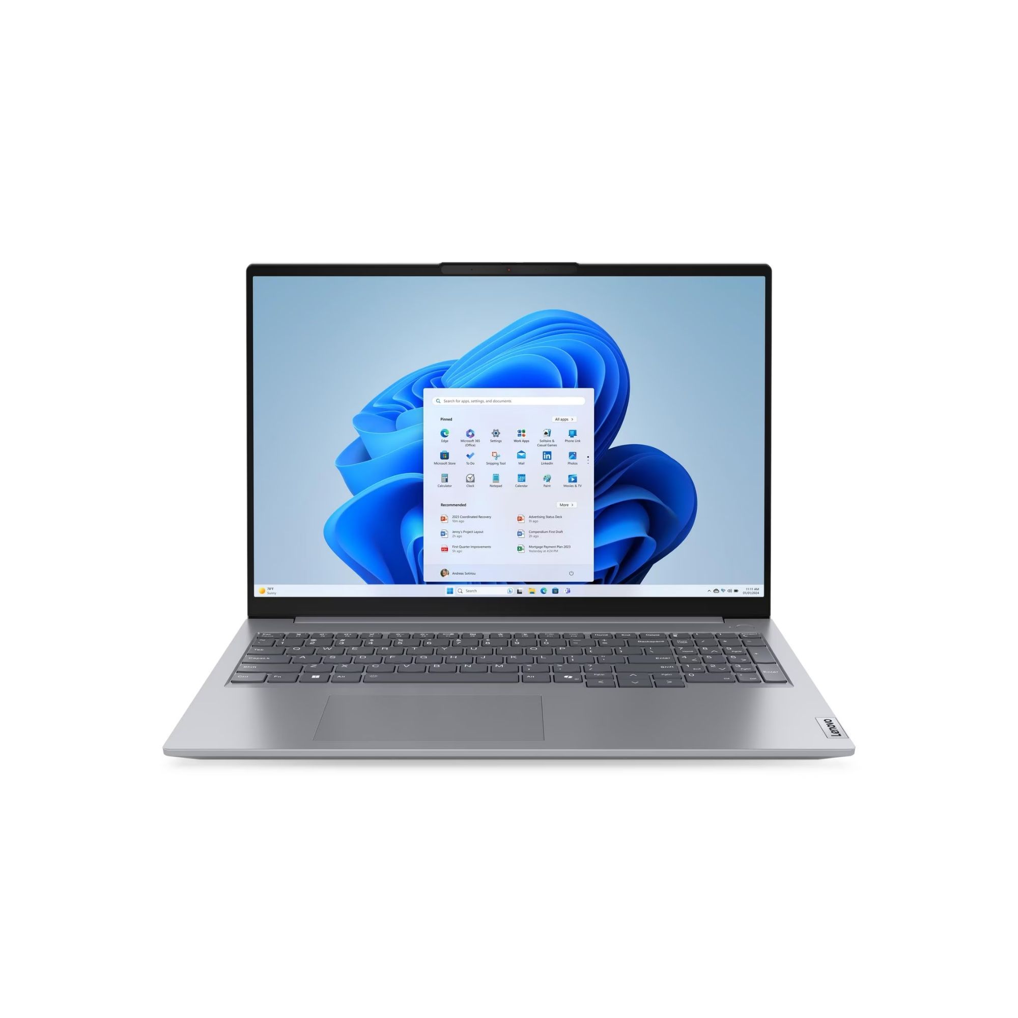 Lenovo ThinkBook 16 G7 IML de 16'', Intel Core Ultra 5 125U, 16 GB RAM DDR5, 512 GB SSD NVMe, Windows 11 Pro, Gris