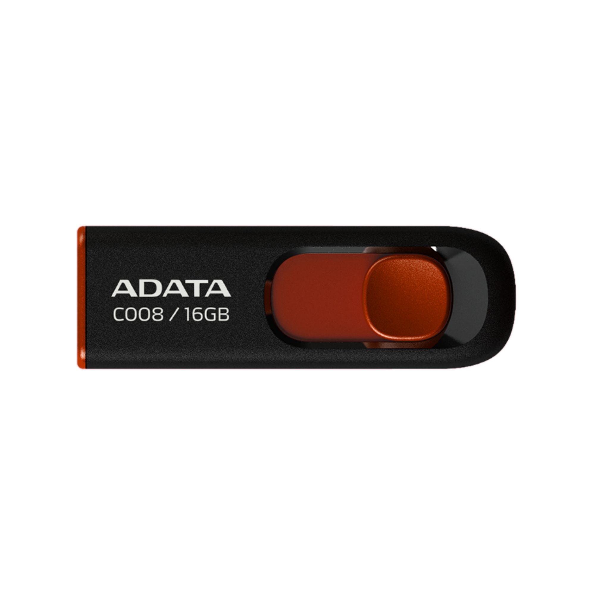 50 Pack - Memoria USB Adata C008 de 16 GB, USB 2.0, Negro con Rojo