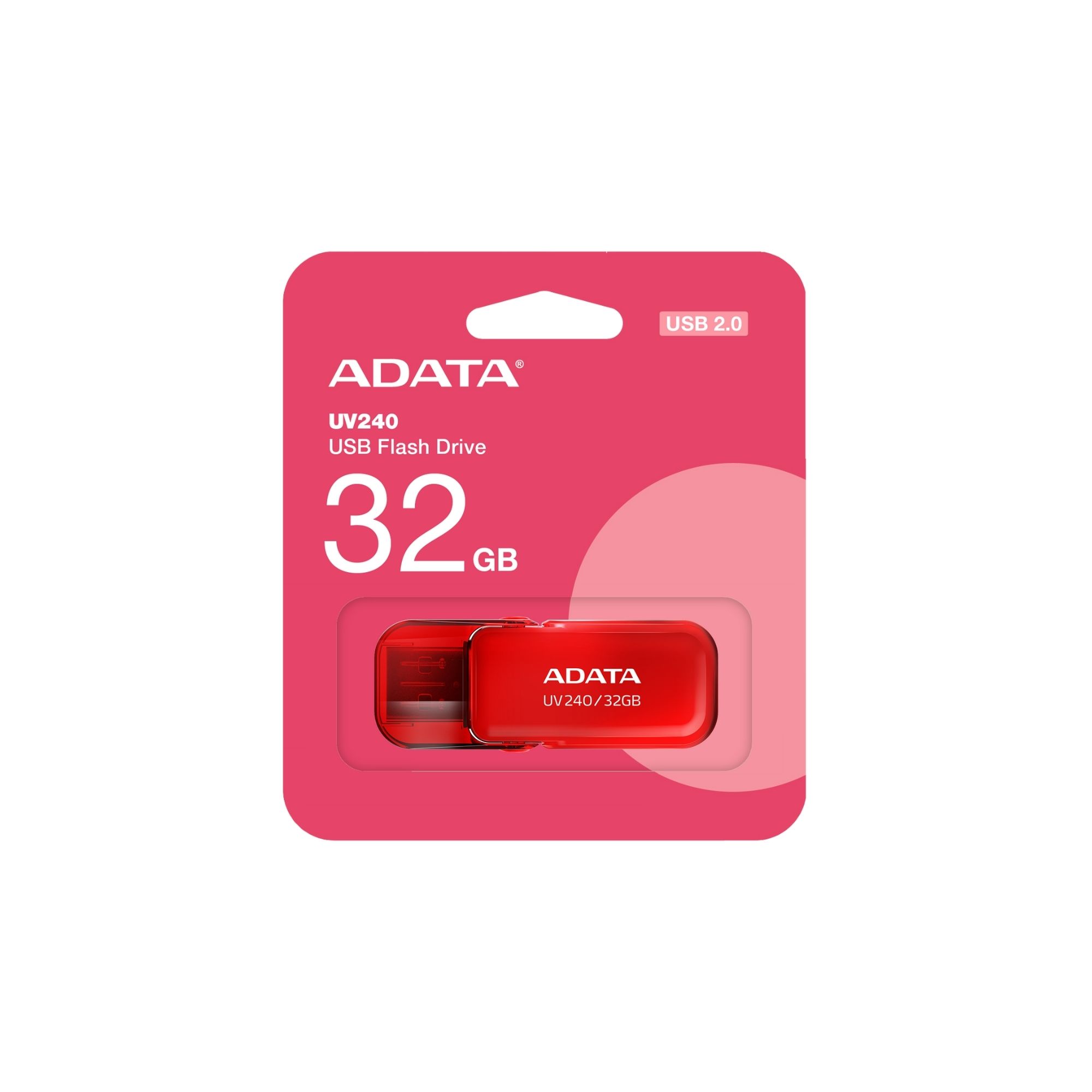 10 Pack - Memoria USB Adata UV240 de 32 GB, USB 2.0, Rojo