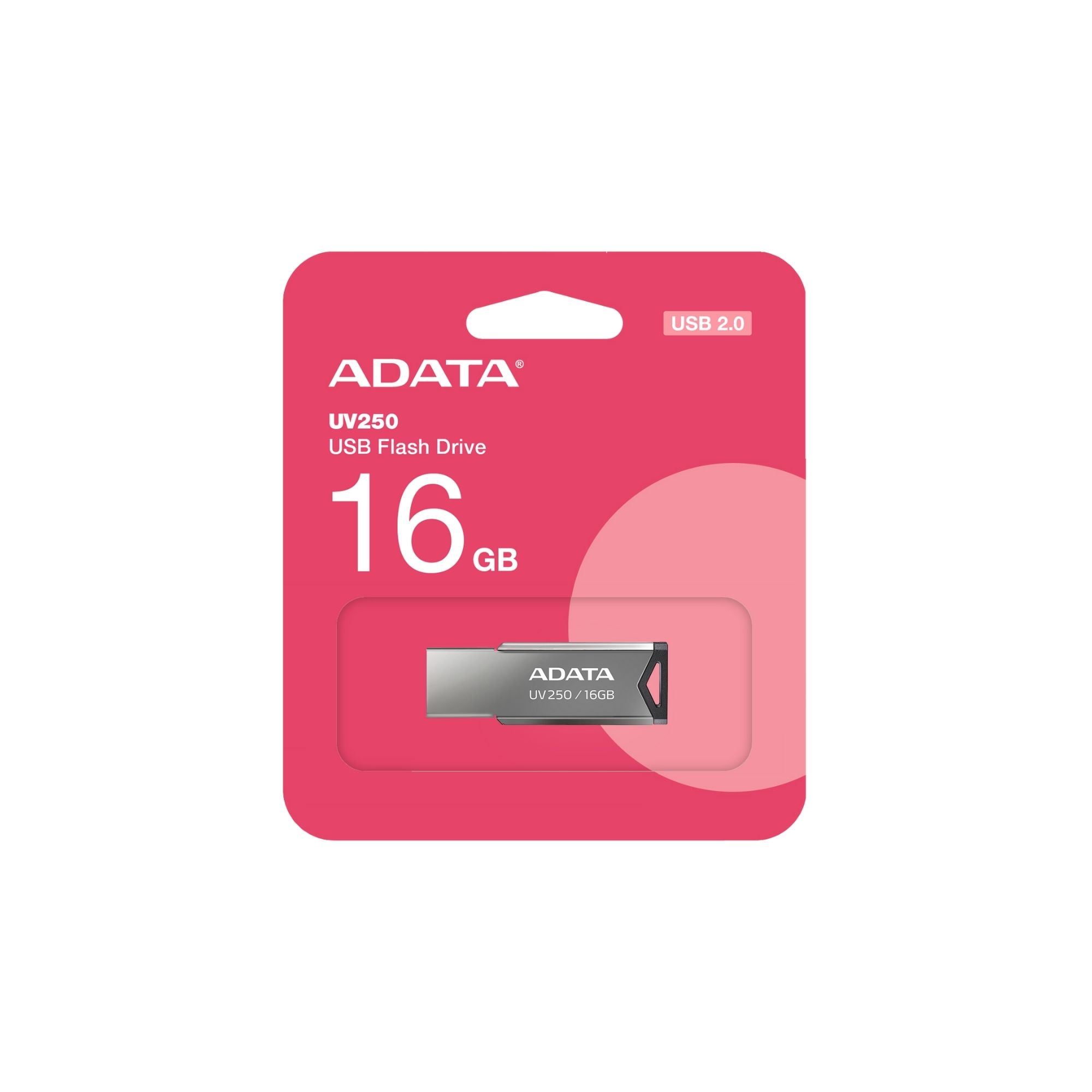 100 Pack - Memoria USB Adata UV250 de 16 GB, USB 2.0, Metálica