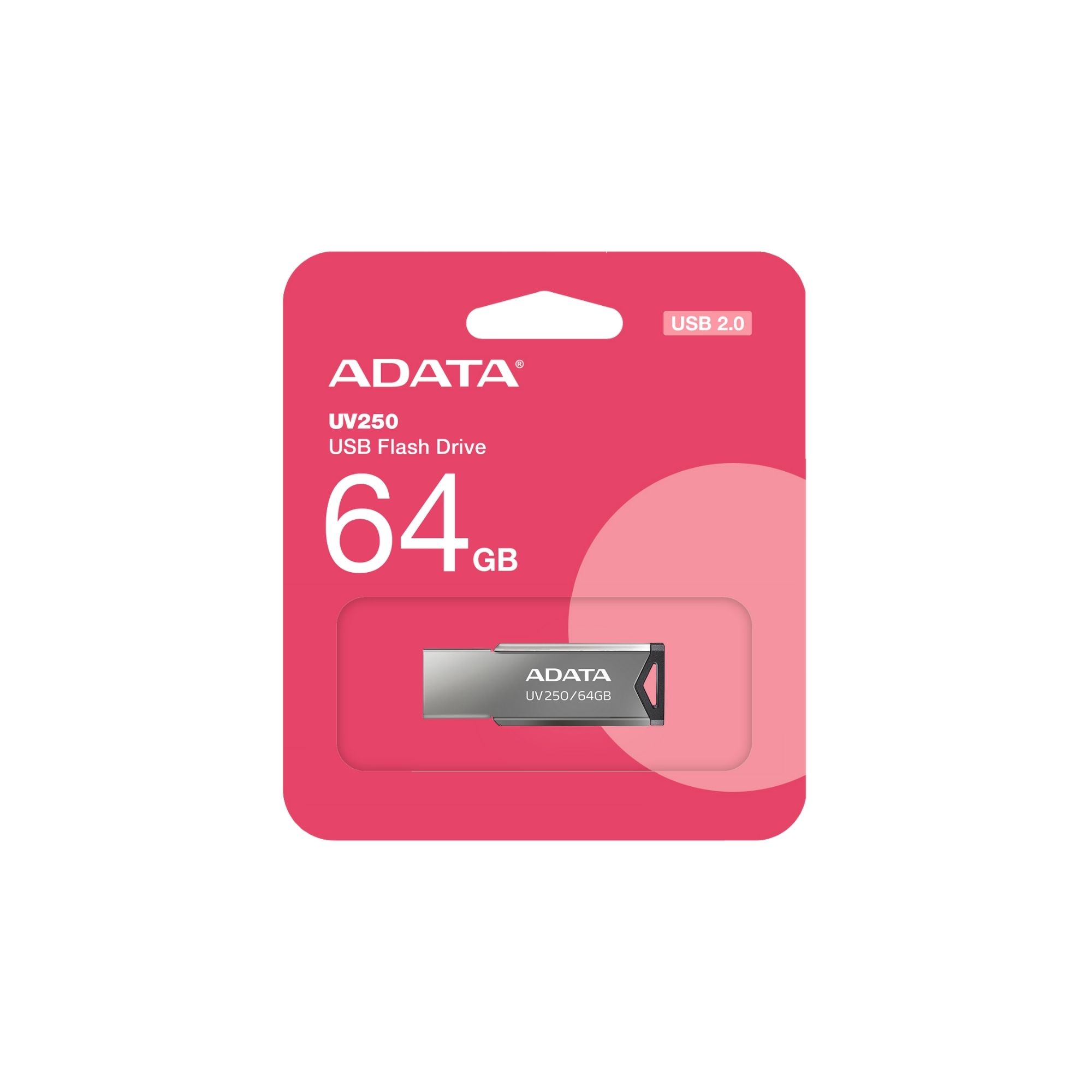 50 Pack - Memoria USB Adata UV250 de 64 GB, USB 2.0, Metálica