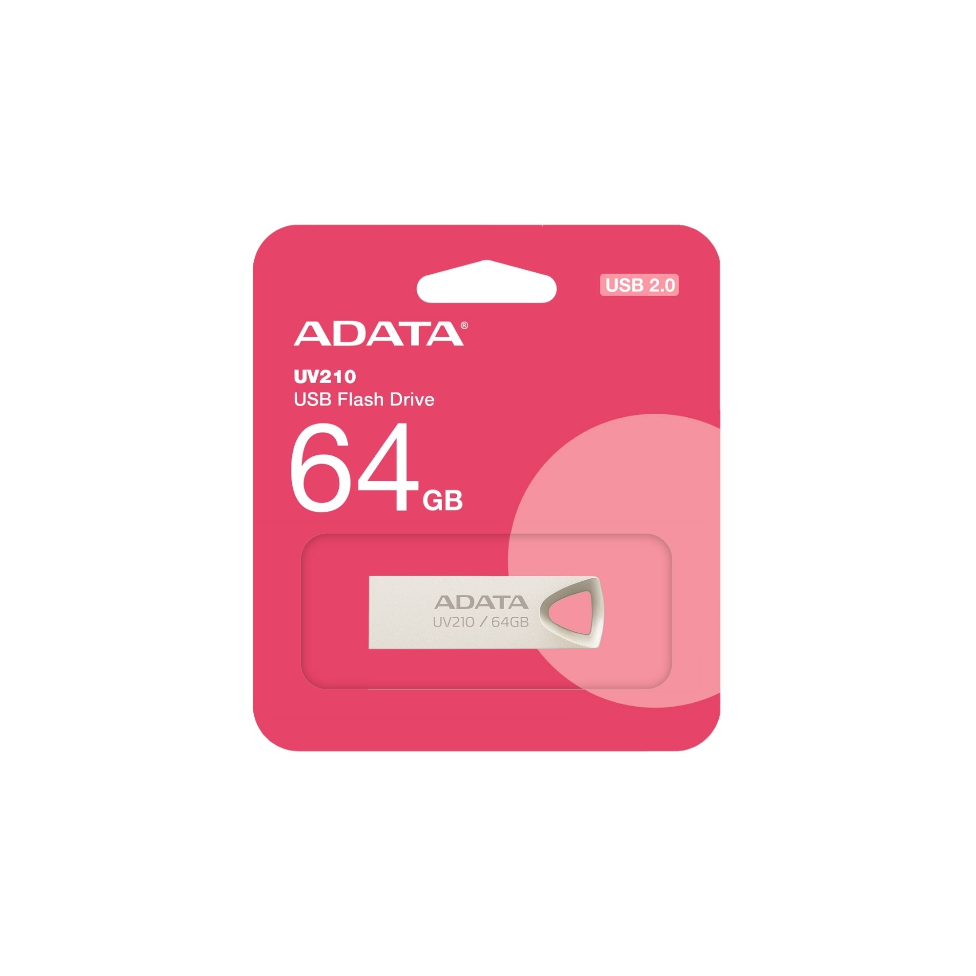 10 Pack - Memoria USB Adata UV210 de 64 GB, USB 2.0, Metálica