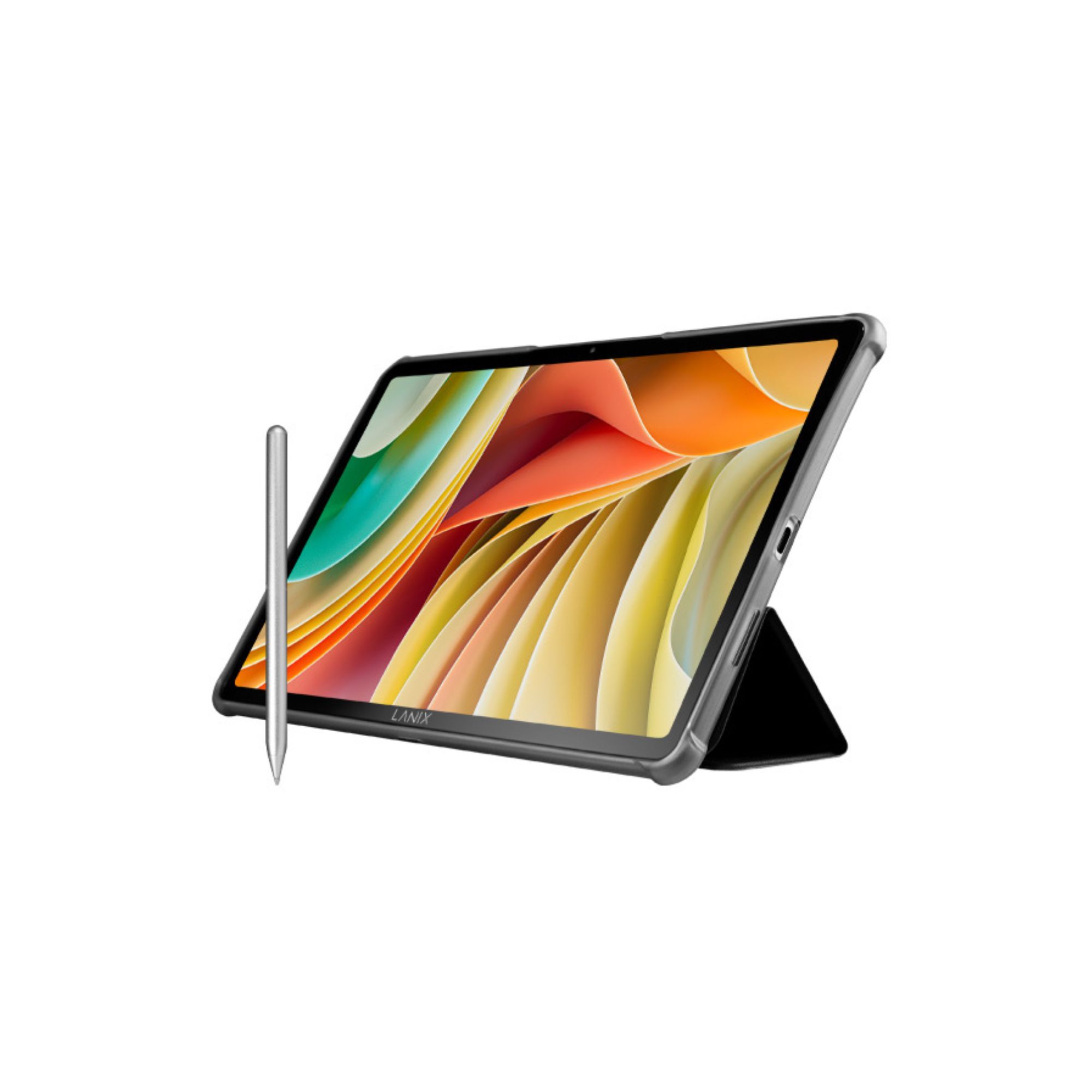 Lanix Ilium PAD RX11 de 10.95'', Wi-Fi, 4G LTE, 6 GB RAM, 128 GB Almacenamiento, Android 14, incluye funda y Pluma, Gris