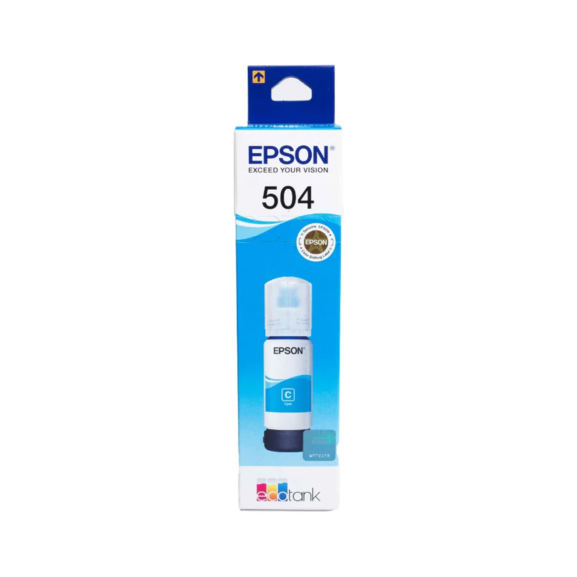 Botella de Tinta Epson T504 de 70 ml, Cian