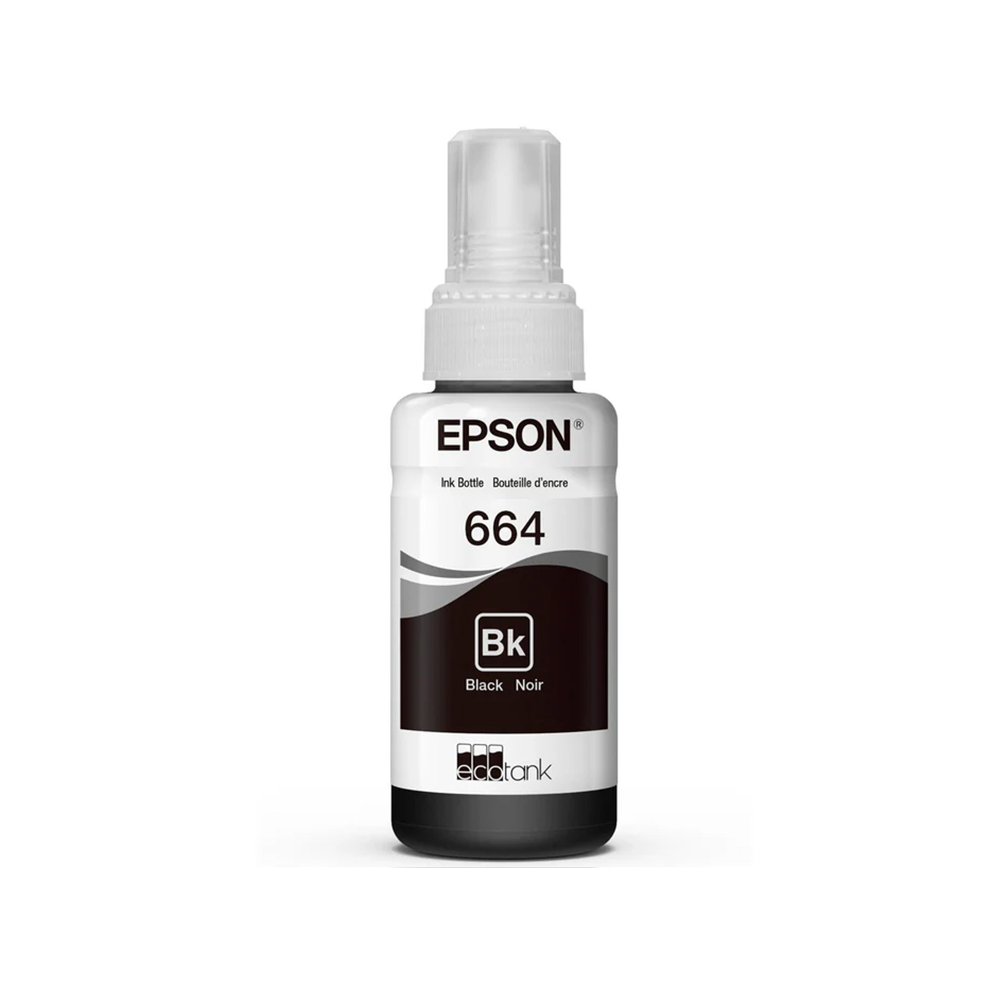 Botella de Tinta Epson T664 de 127 ml, Negro