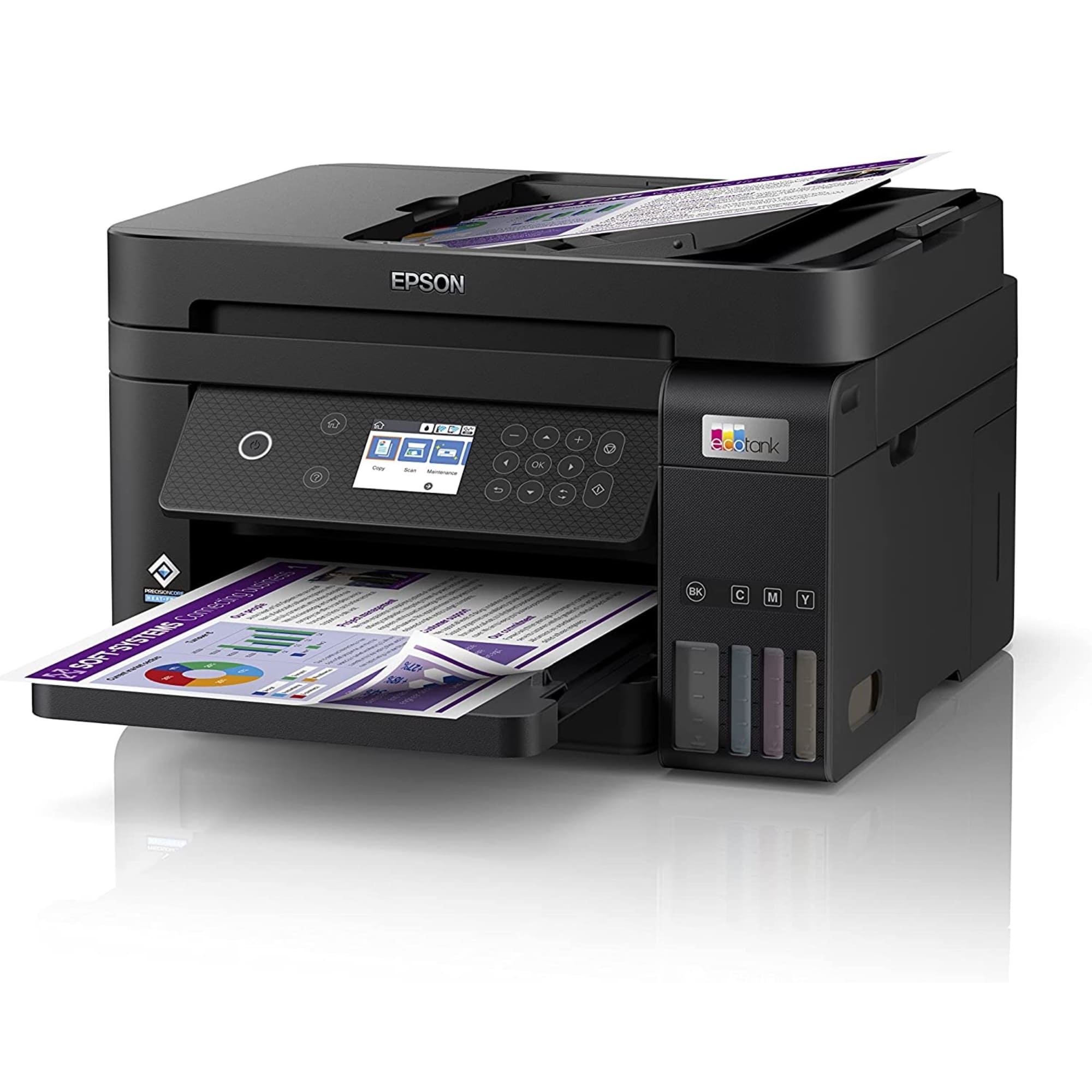 Impresora Multifuncional Epson EcoTank L6270, Sistema de Tinta Continua, USB, Wi-Fi, Dúplex, 33 ppm Negro, 20 ppm Color.