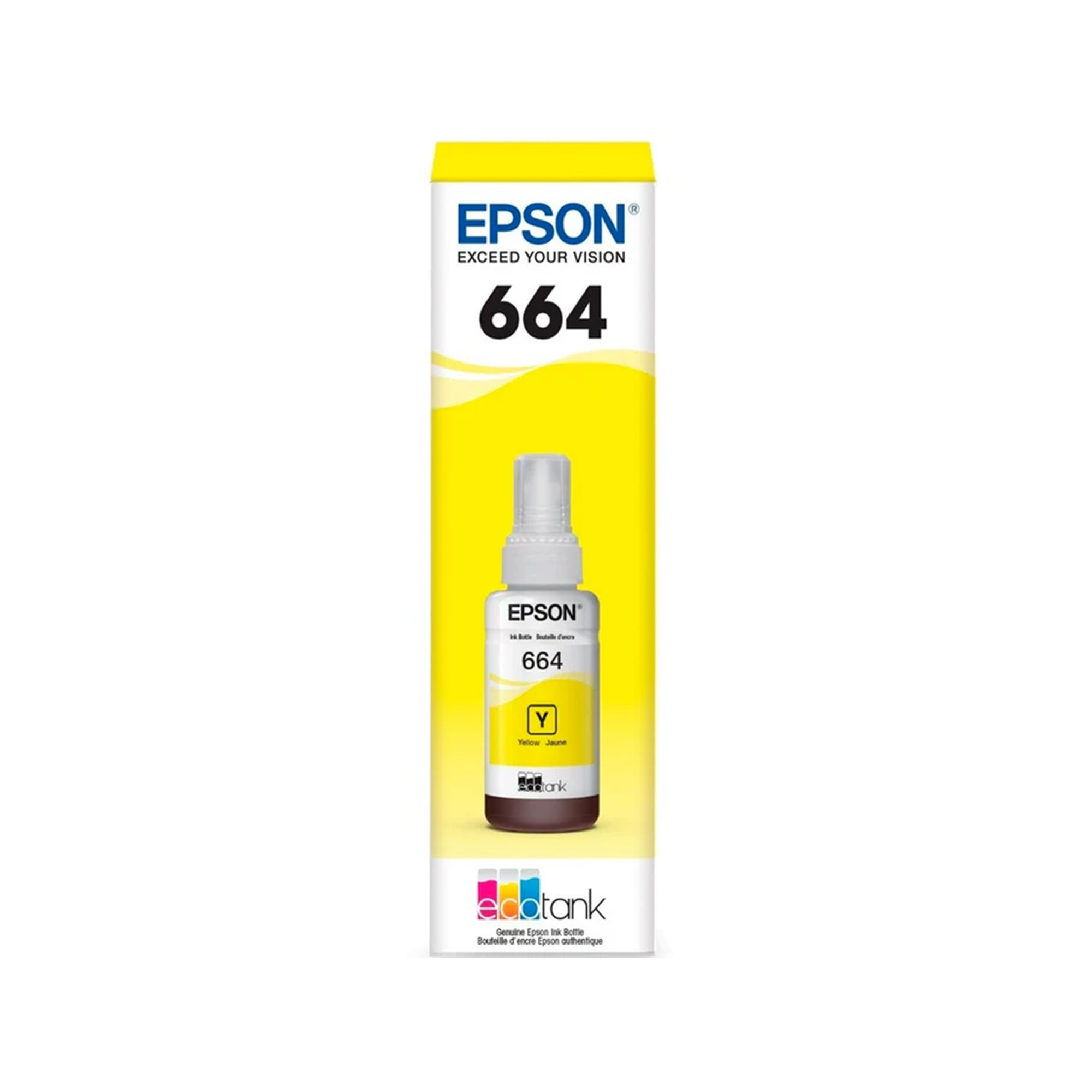 Botella de Tinta Epson T664 de 70 ml, Amarillo