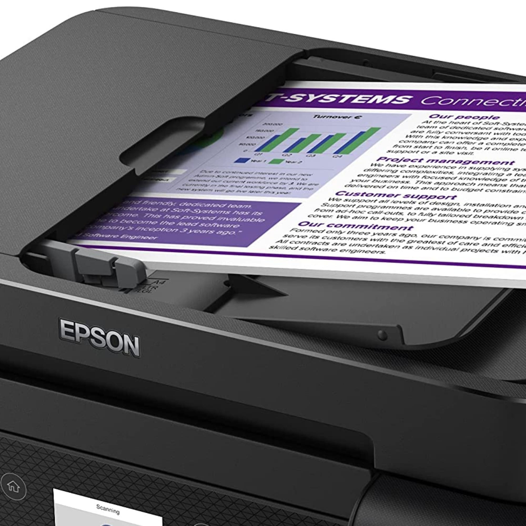 Impresora Multifuncional Epson EcoTank L6270, Sistema de Tinta Continua, USB, Wi-Fi, Dúplex, 33 ppm Negro, 20 ppm Color.