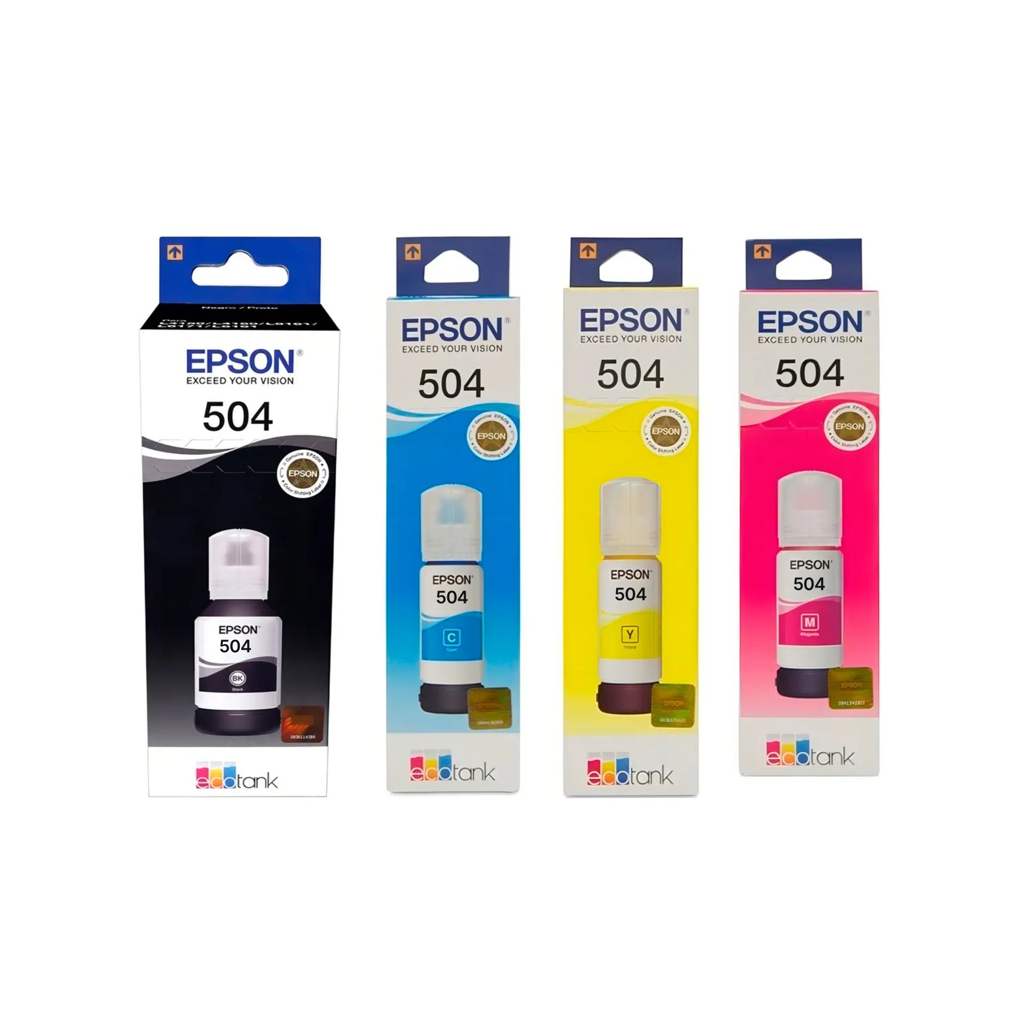 4 Pack - Botella de Tinta Epson T504 de 70 ml