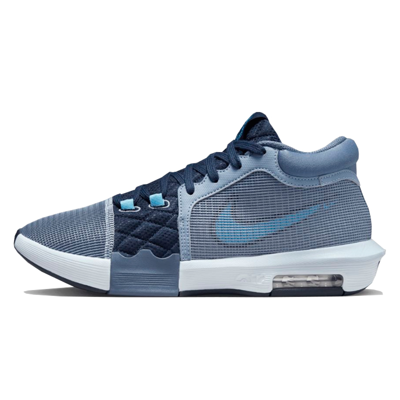 Tenis Nike LeBron Witness 8 Gris Azul FB2239 400 Hombre
