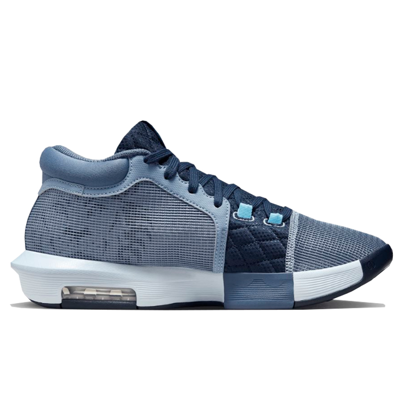 Tenis Nike LeBron Witness 8 Gris Azul FB2239 400 Hombre