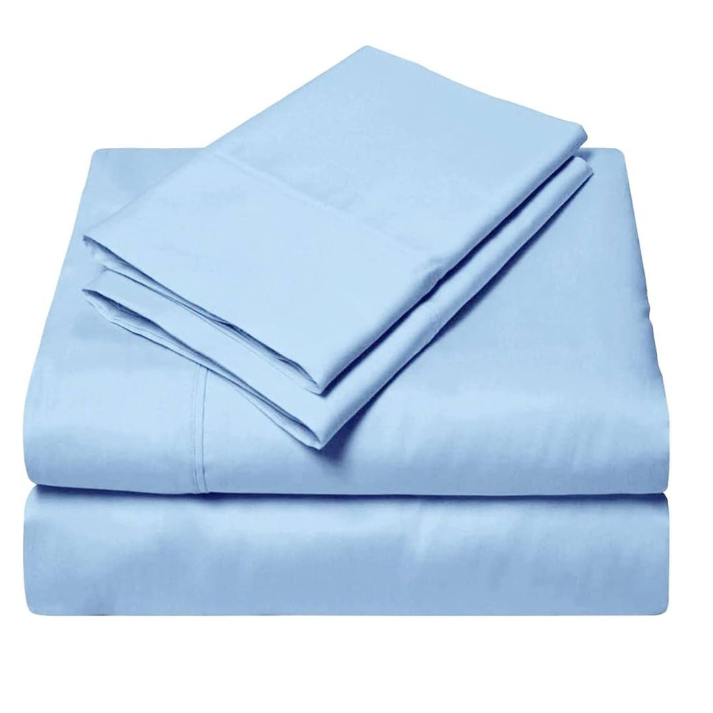 Juego de Sábanas Matrimonial 100% Algodón Premium Azul Pastel - Confort y Calidez todo el  año – Kyuden Home