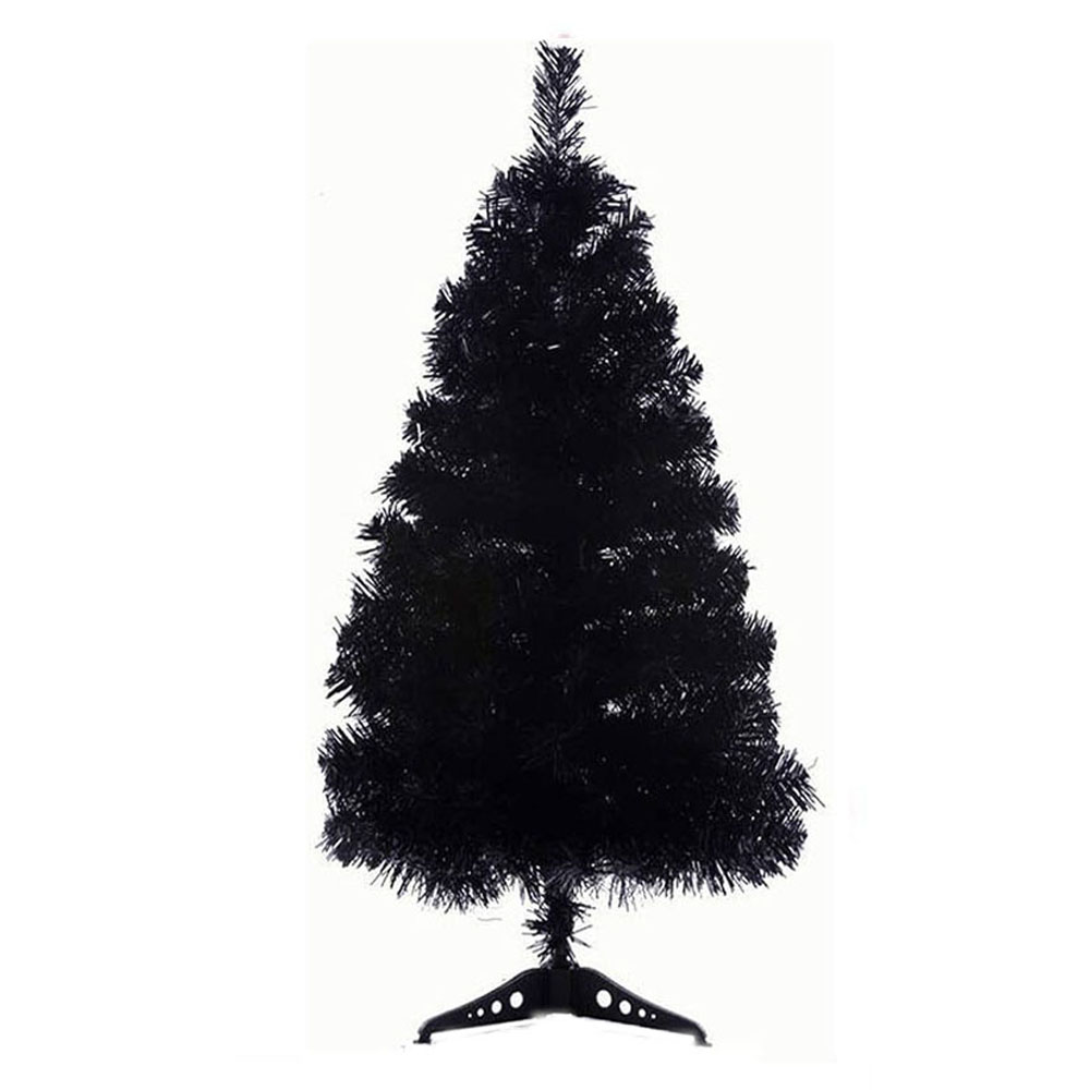 Arbol de Navidad Artificial Mini Negro Decoración de Mesa Alto 60 cm Kyuden Home