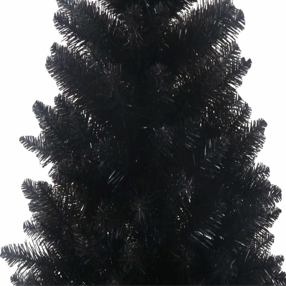 Arbol de Navidad Artificial Mini Negro Decoración de Mesa Alto 60 cm Kyuden Home