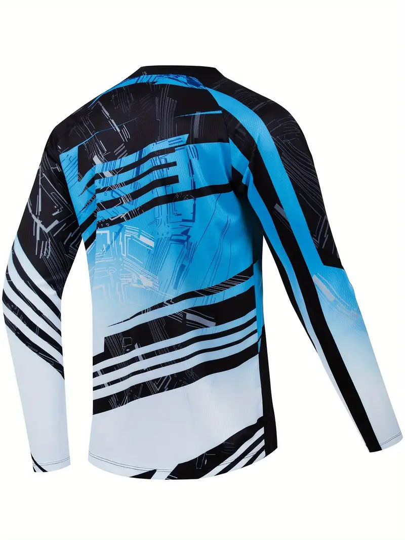 Camiseta Manga Larga 05 Hombre Estampado Graffiti Secado Rápido Transpirable Motociclismo Ciclismo