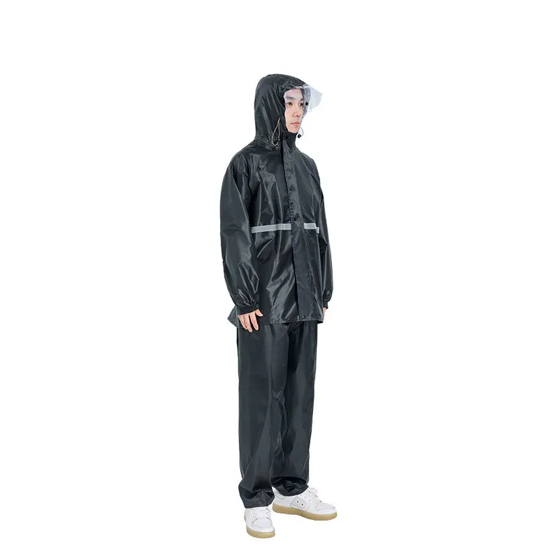 Impermeables chubasquero motocicleta L lluvia trabajo negro camping senderismo reflejante