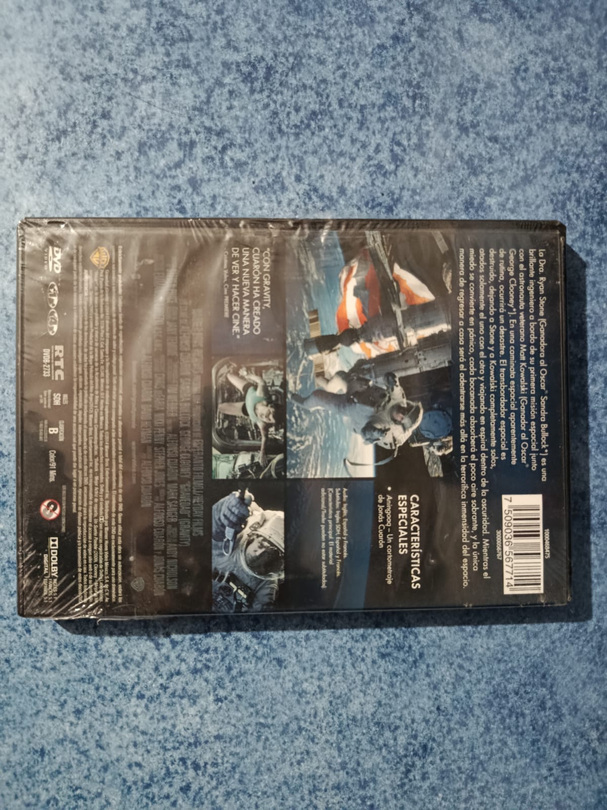 DVD original película gravedad cine casa lector de peliculas pc pantalla televicion smat tv