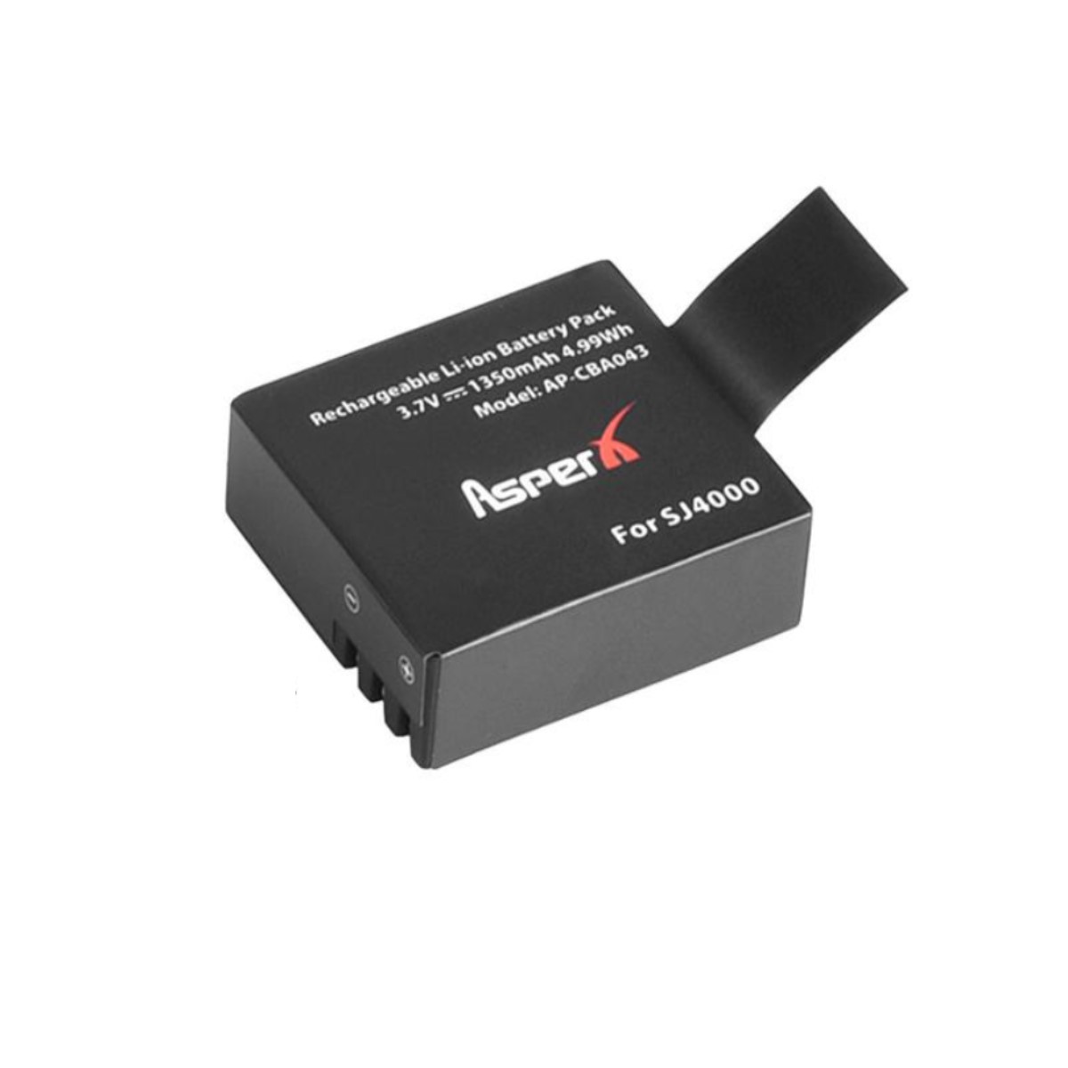 Batería 1350mAh cámara acción deportiva 4pz tipo GoPro CROSSCAM recargable motos deportes video
