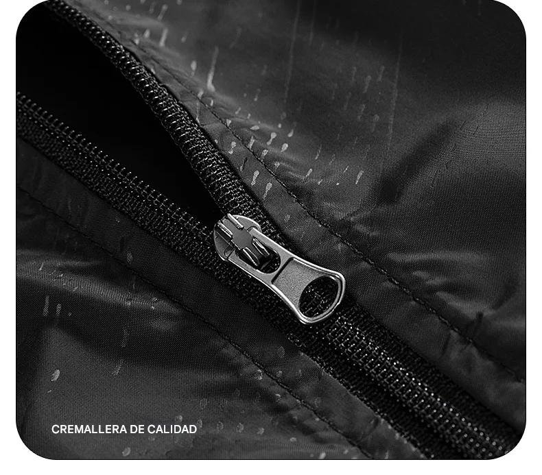 Chamarra senderismo azul cielo Talla G impermeables cortavientos escalada lluvia Unisex deporte