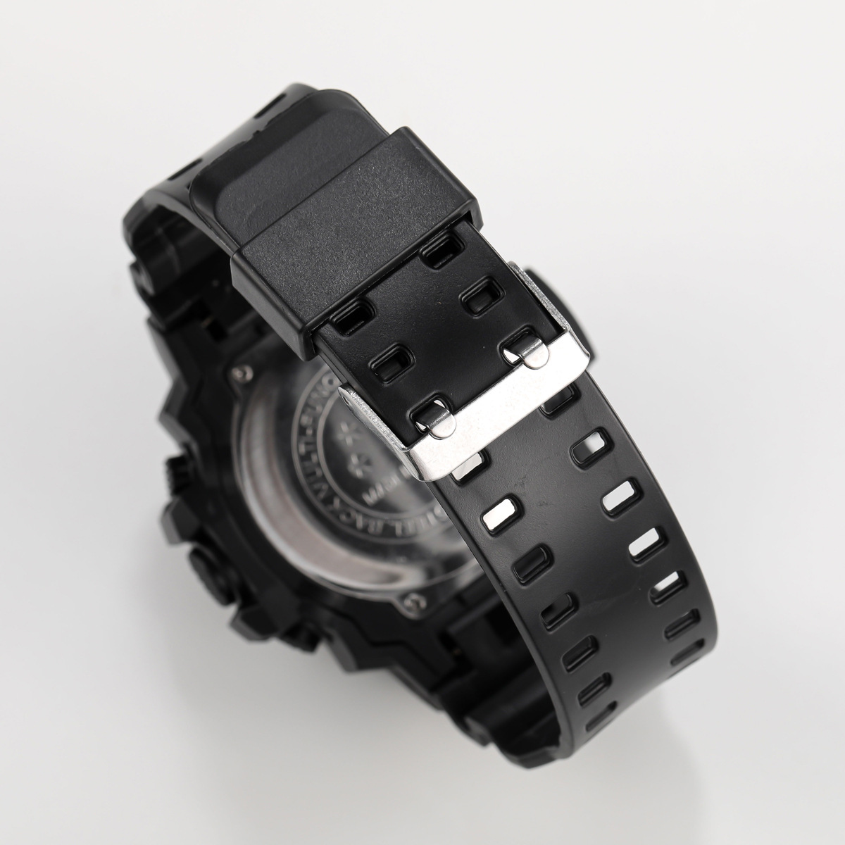 Reloj pulsera azul claro electrónico deportivo moda grande multifuncional resistente agua luminosa