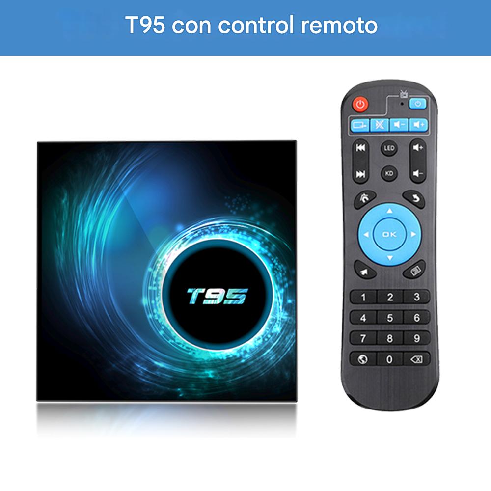 Smart TV inteligente box Android 14 6K HD 4GB 32GB Wifi reproductor multimedia pantalla