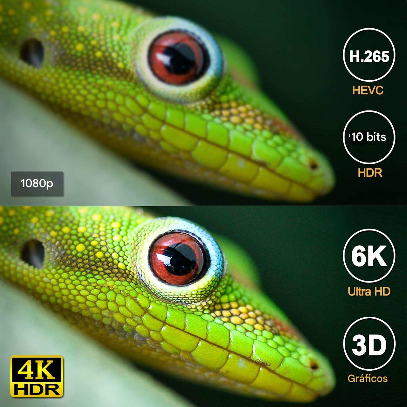 Smart TV inteligente box Android 14 6K HD 4GB 32GB Wifi reproductor multimedia pantalla