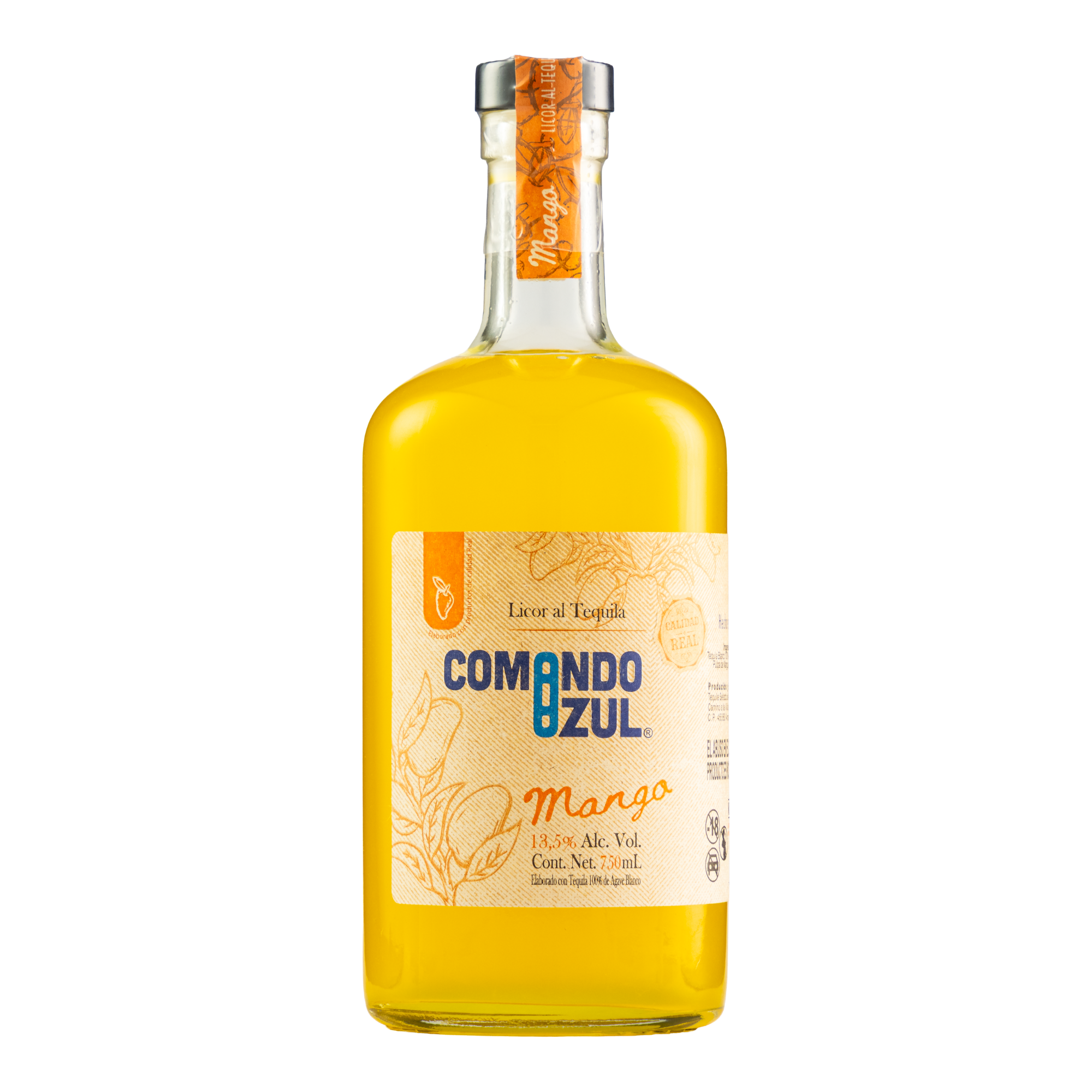 Licor con Tequila Comando Azul Mango 750 Ml