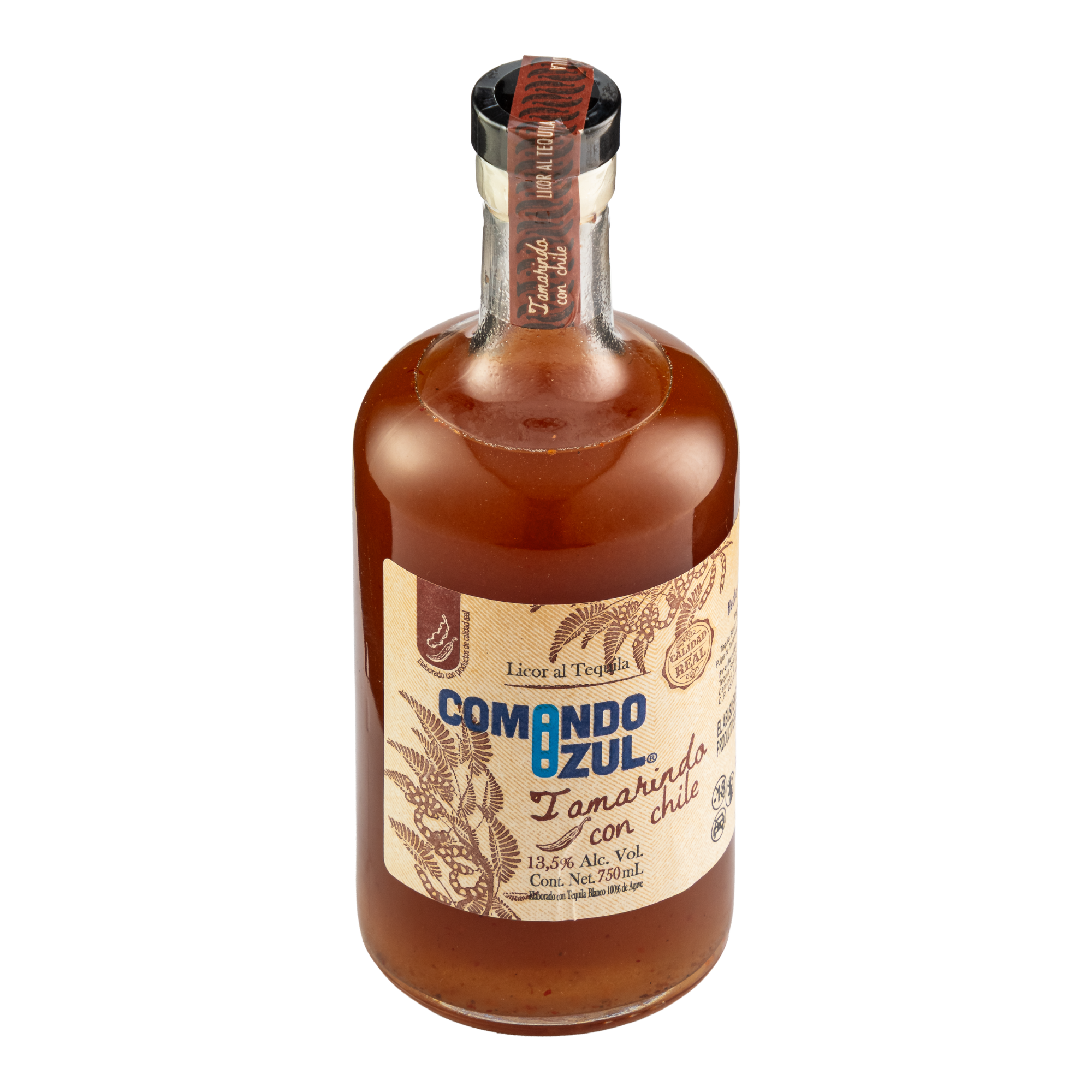 Licor con Tequila Comando Azul Tamarindo con Chile 750 Ml