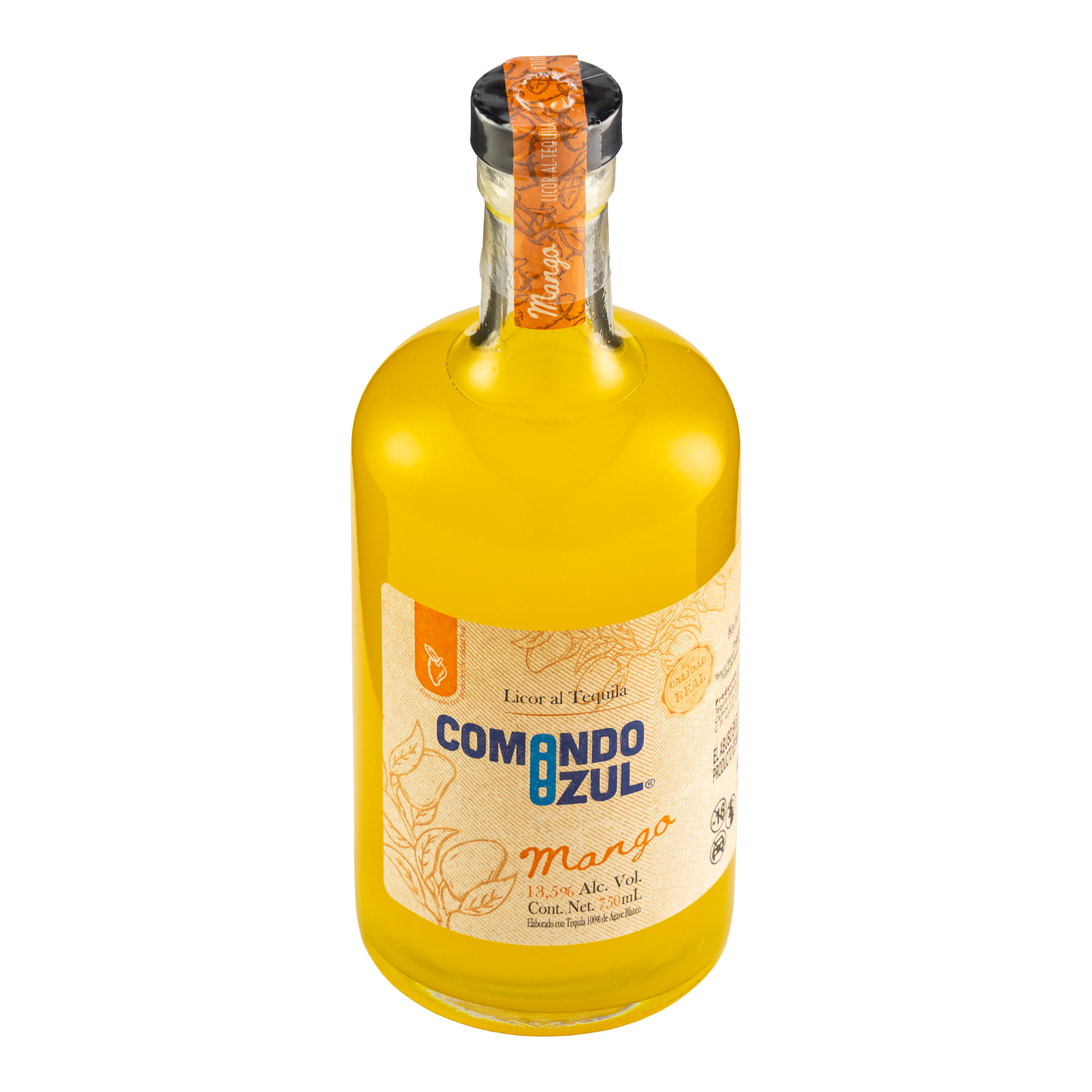 Licor con Tequila Comando Azul Mango 750 Ml