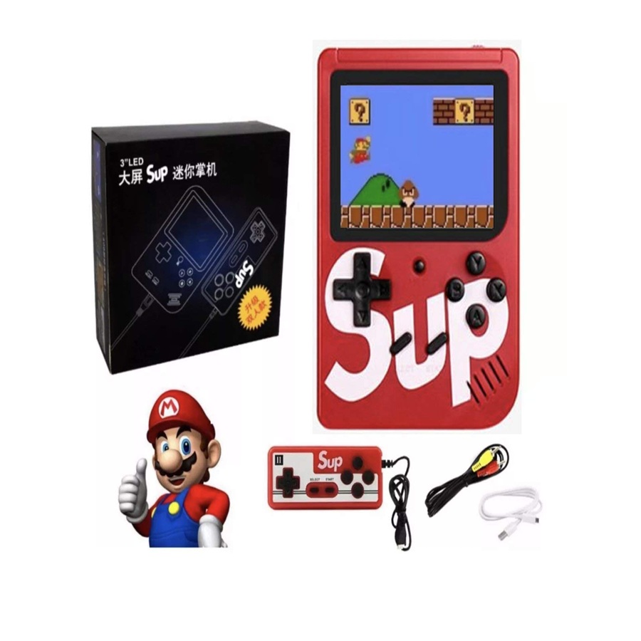 Consola retro Sup 420 juegos con control rojo - Sup