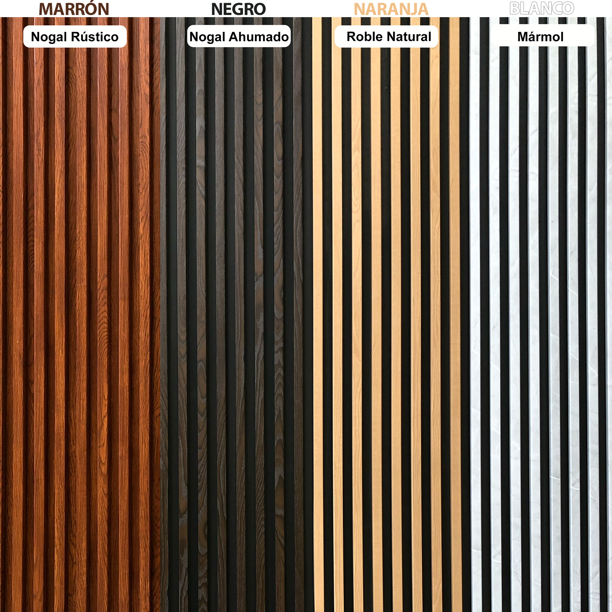 Lambrín Panel Decorativo Madera Wpc Nogal Ahumado 145 X 17 Cm 12 Pzas