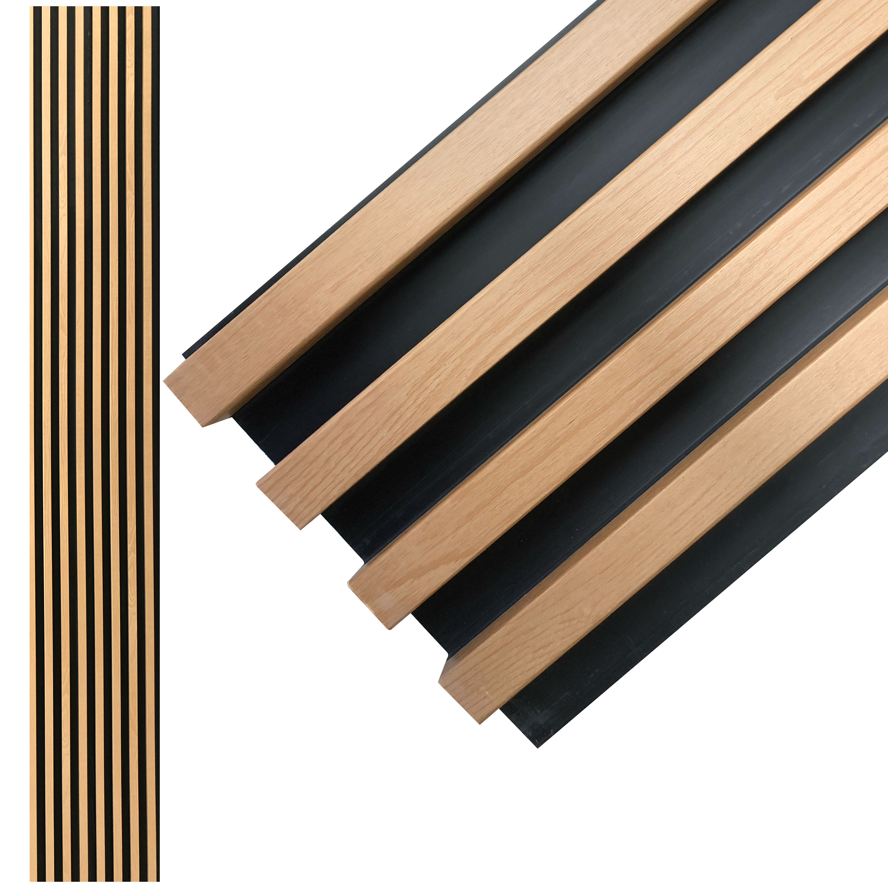 Lambrín Panel Decorativo Madera Wpc Nogal Ahumado 145 X 17 Cm 12 Pzas