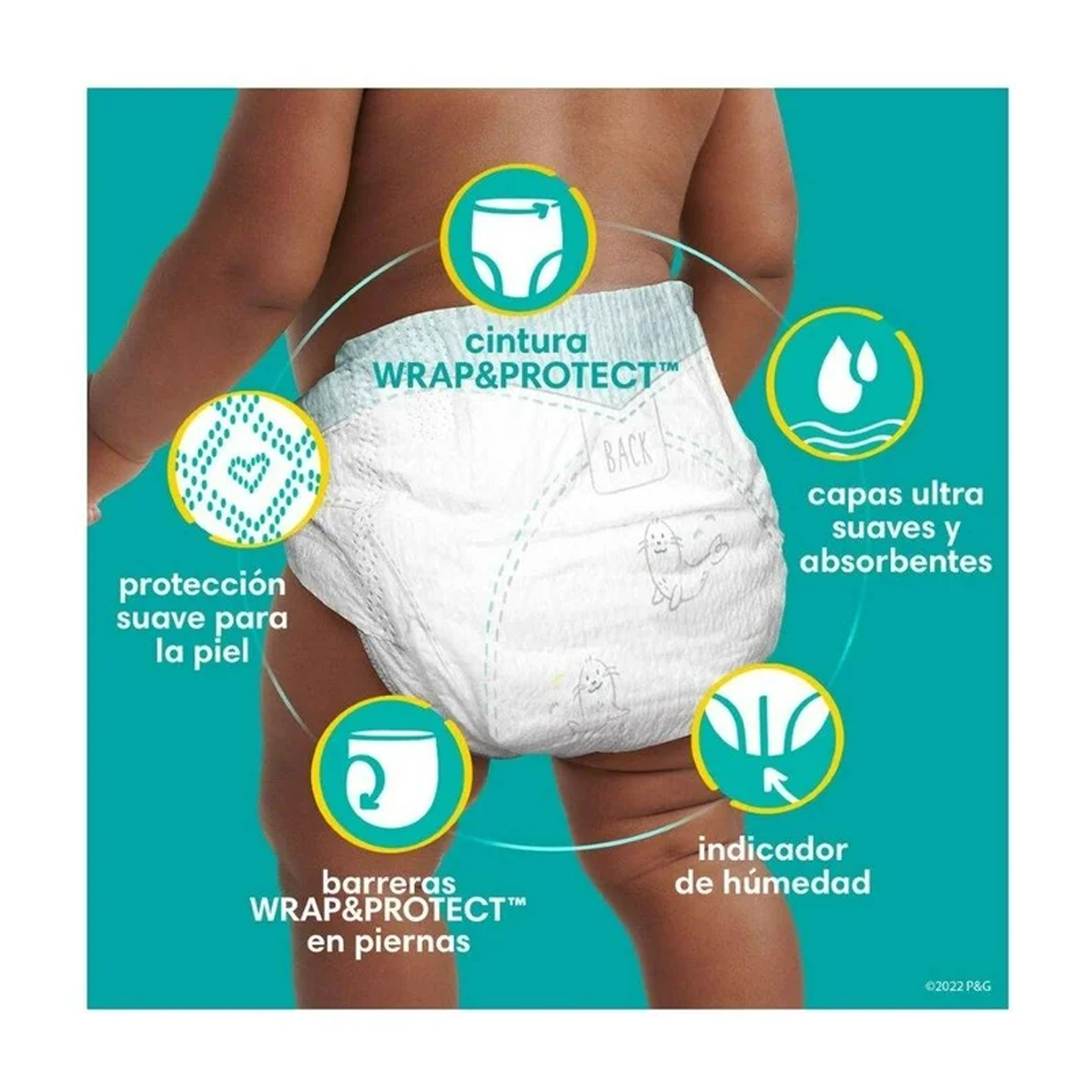 Pañales Pampers Swaddlers Bebé Talla 1 32pz