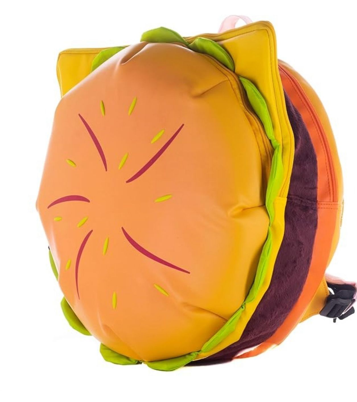 Mochila Hamburguesa Divertida Escolar Gran Capacidad