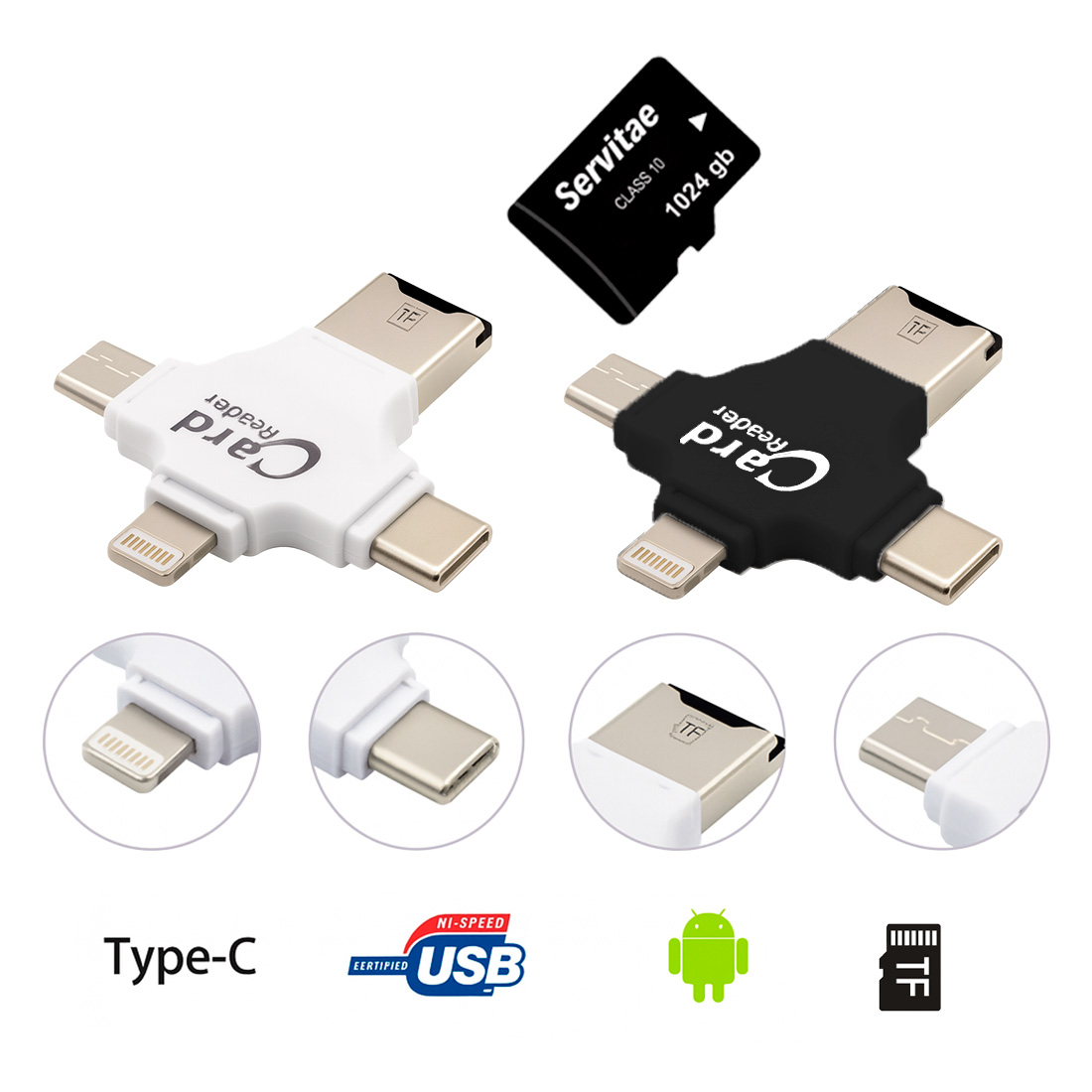 Memoria 1tb iPhone Android iPad Pc Usb-c Ios Microusb 1 Tera.