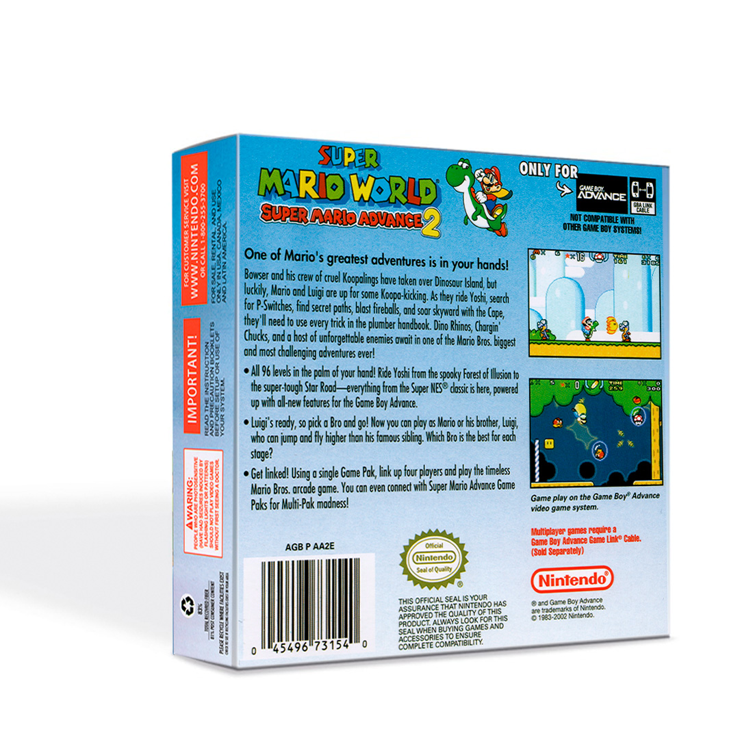 Super Mario Advance 2 Super Mario World Gba