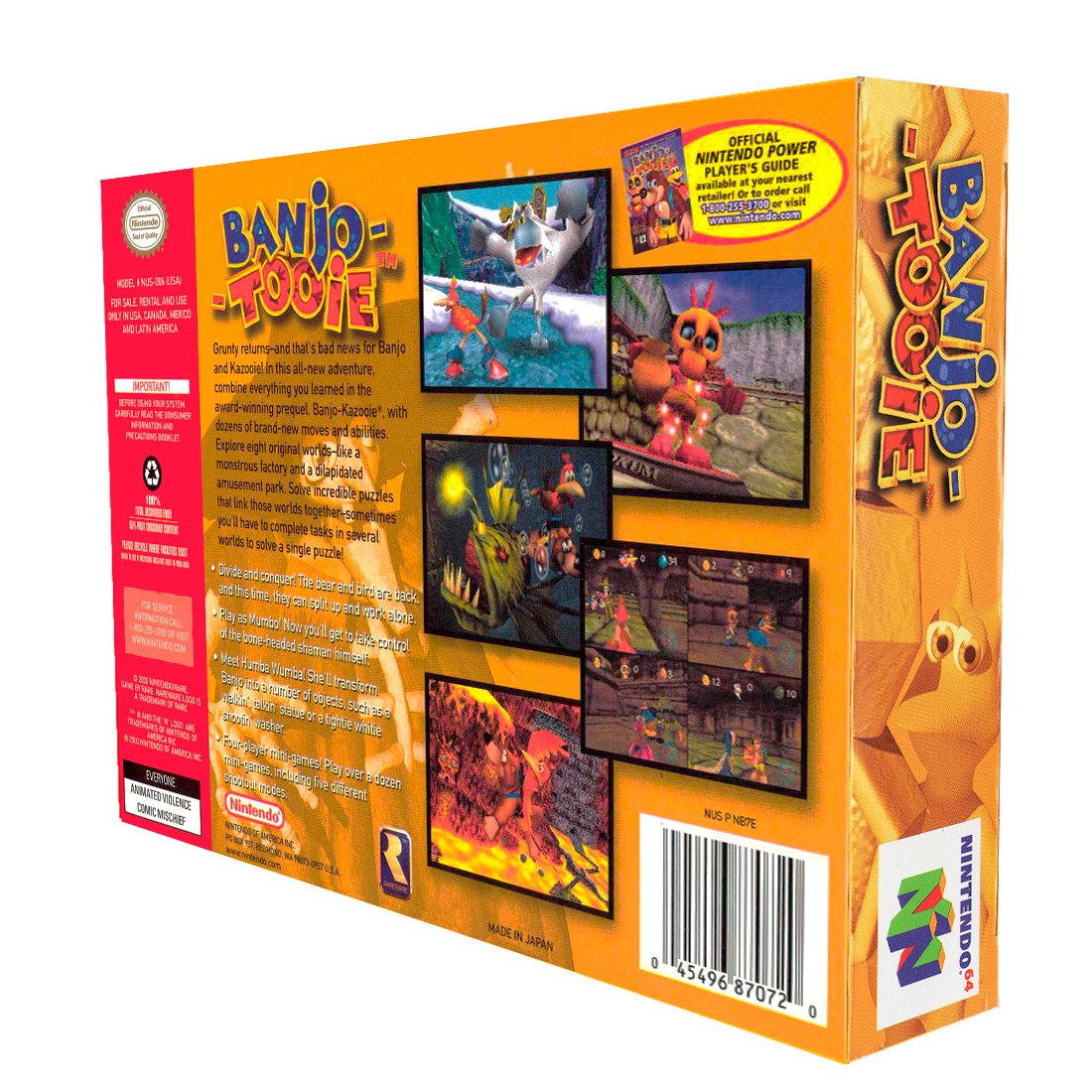 Banjo Tooie N64 Físico En Caja Con Manual Caja De Acrílico.